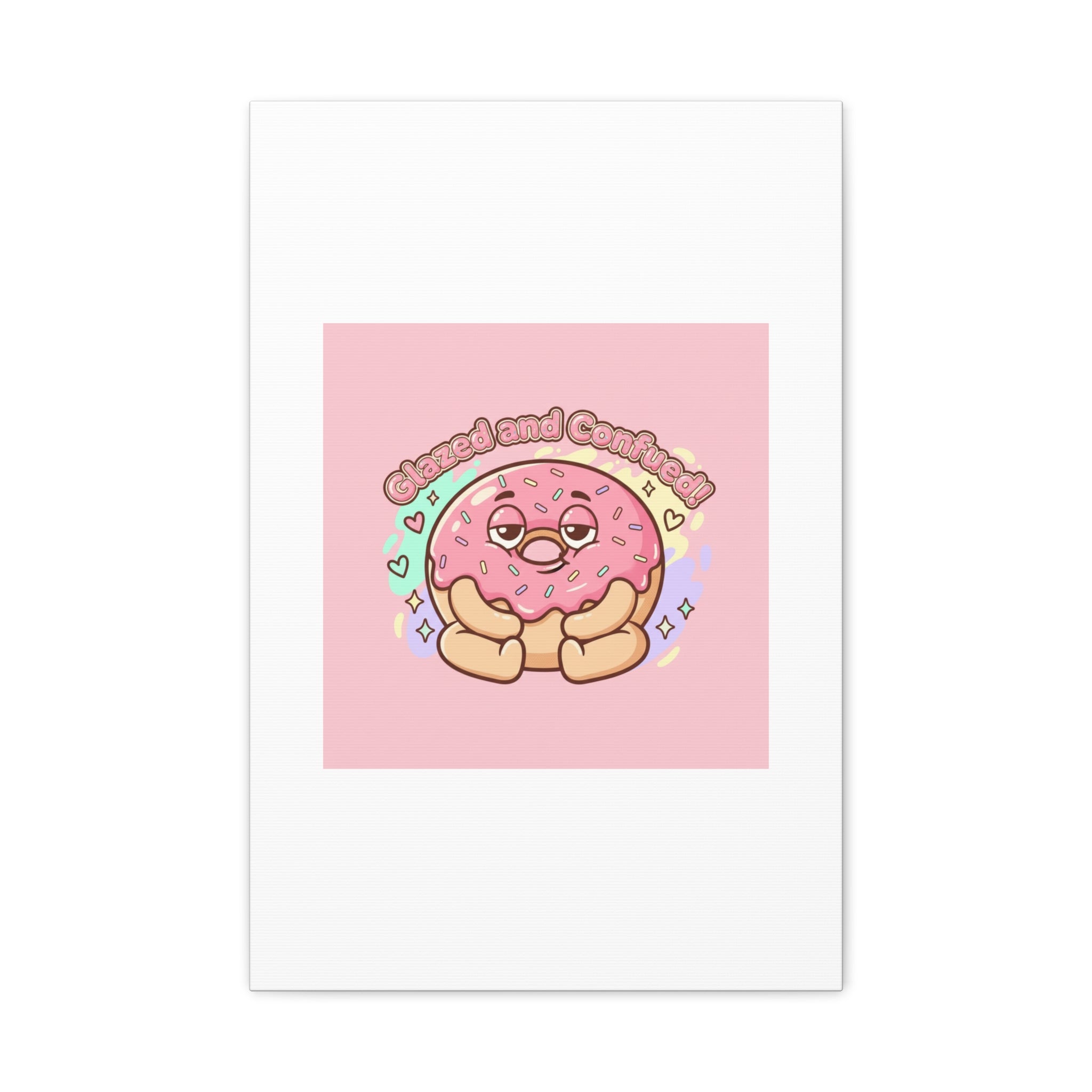 Glazed and Confused Donut Art, Canvas