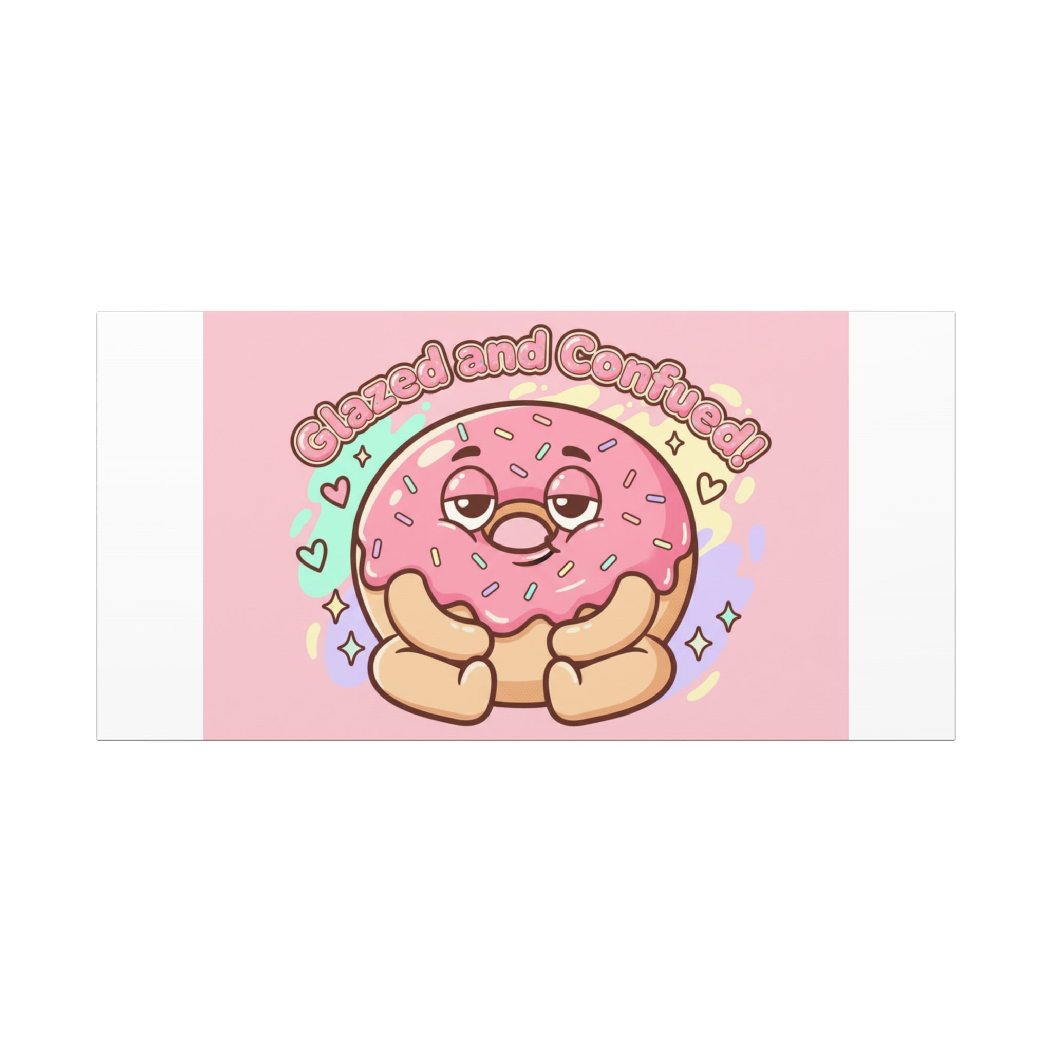 Glazed and Confused Donut Art, Canvas