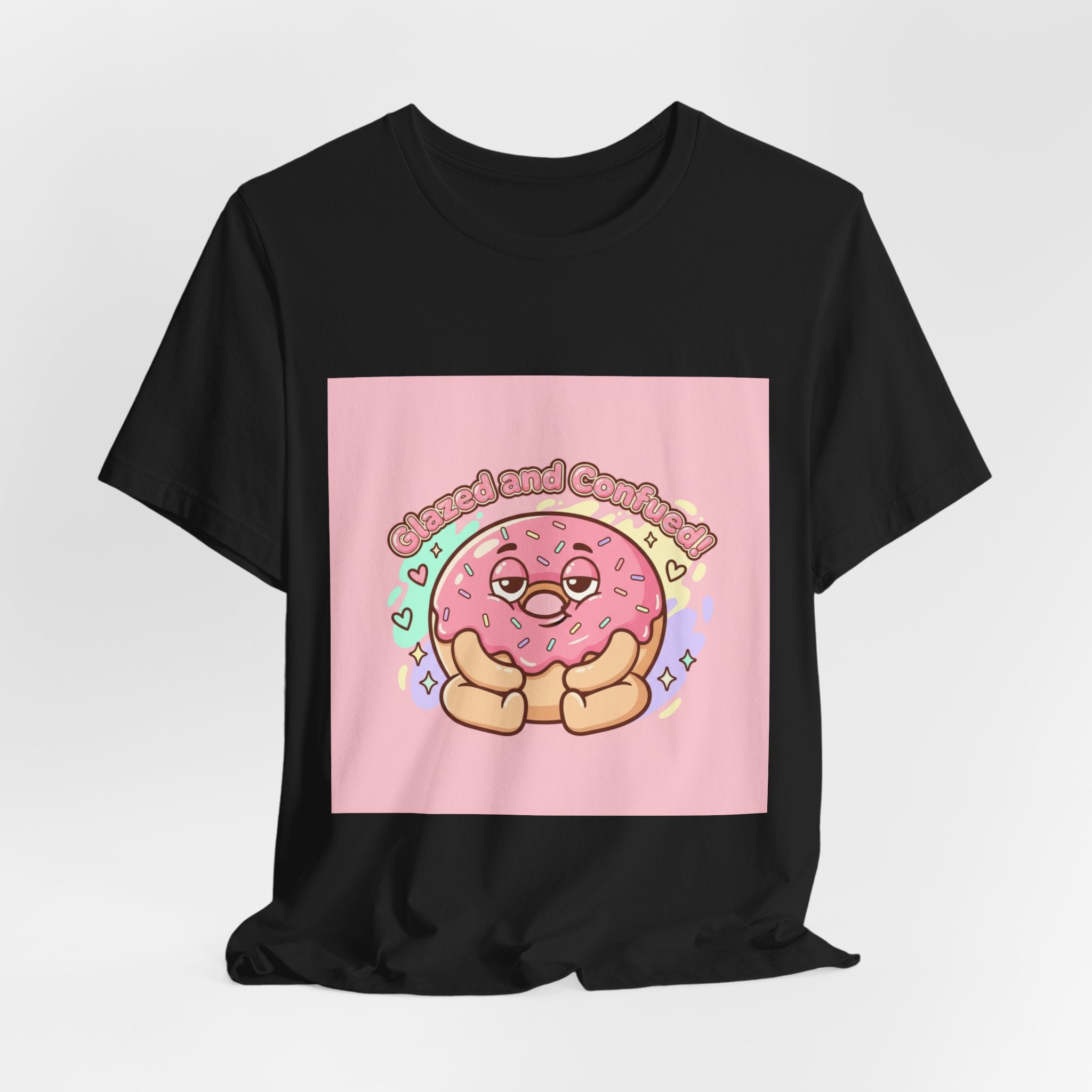 Donut Self-Care Tee | Food Pun Shirt, Cute Snack Cartoon