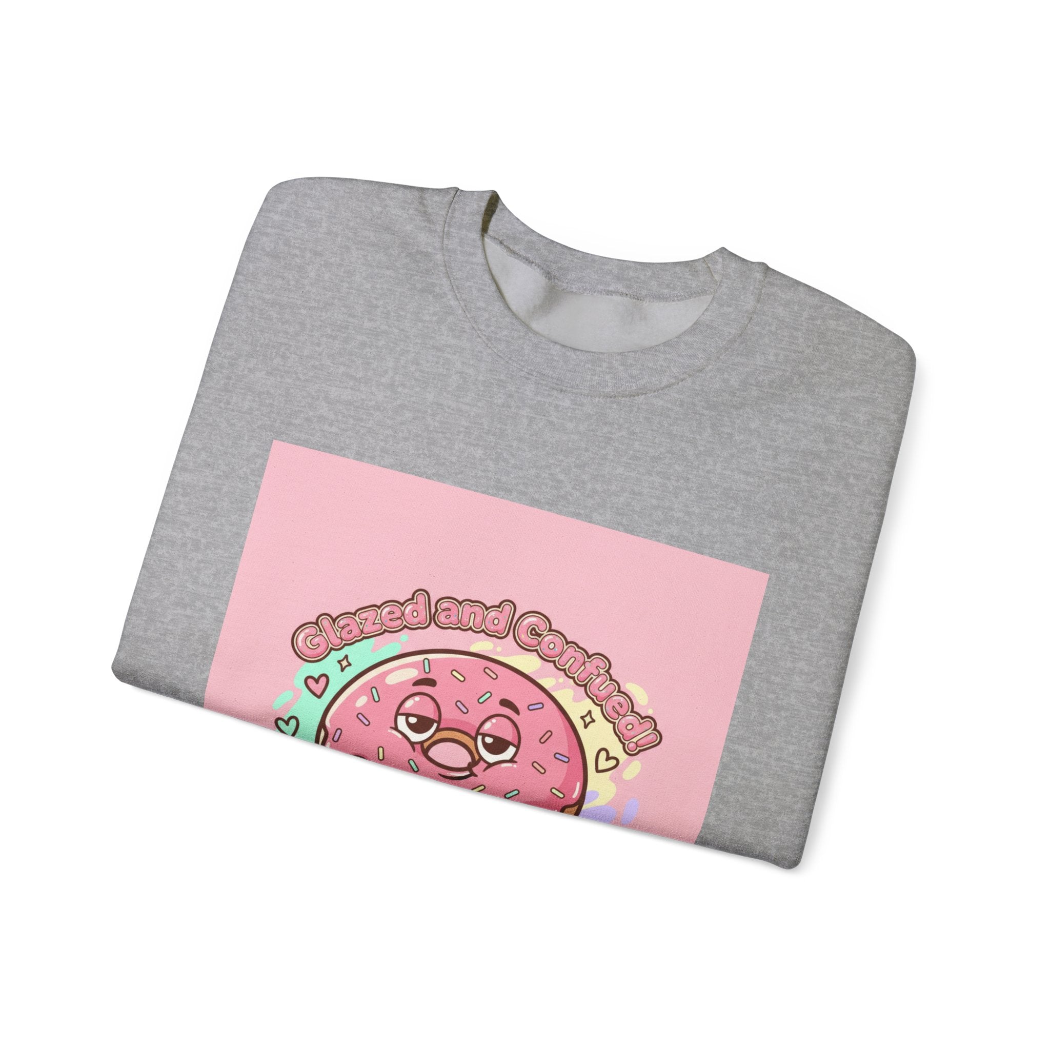 Donut Self Care Sweatshirt | food pun shirt, cozy snack humor