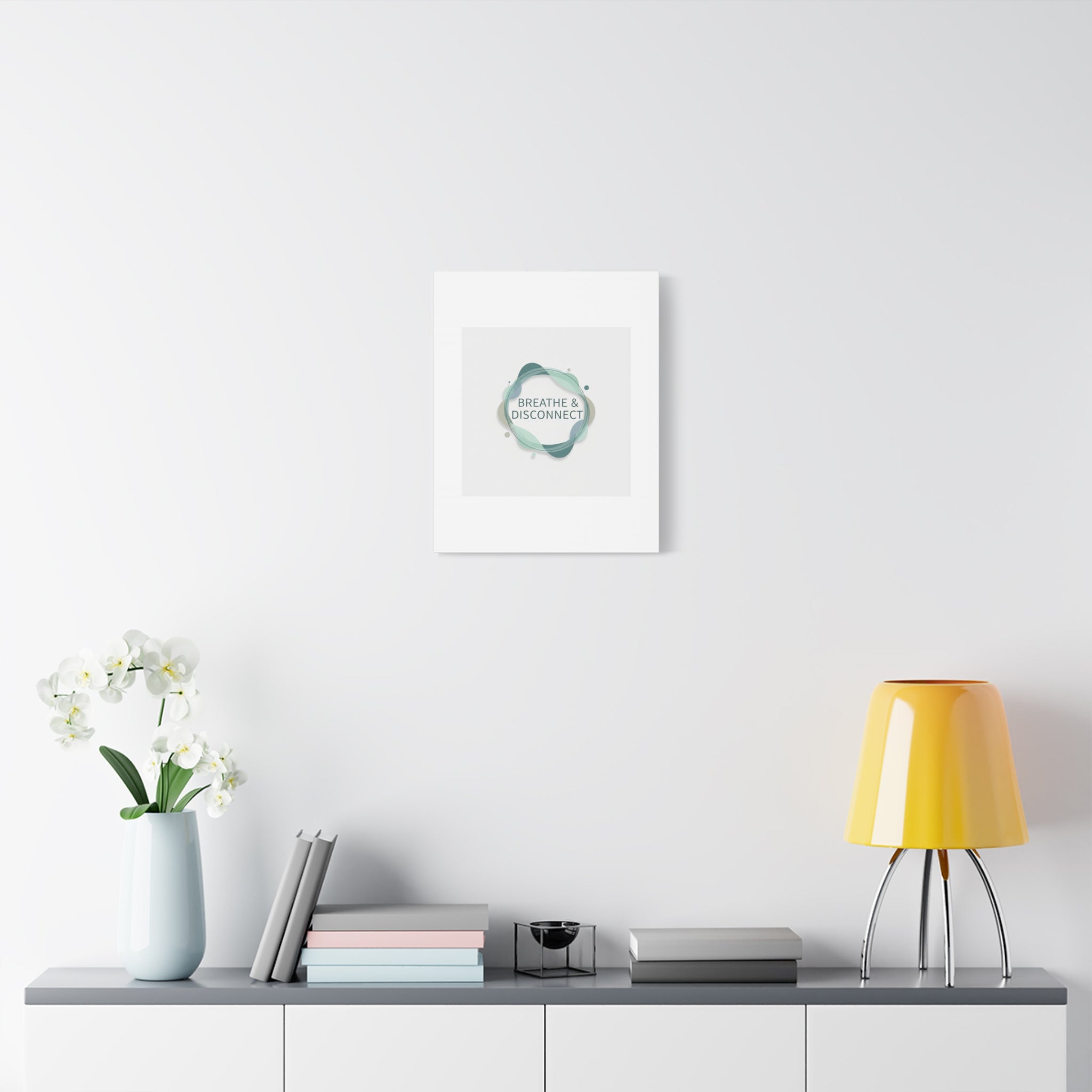 Breathe & Disconnect Canvas | Digital Detox, Mindfulness Wall Art