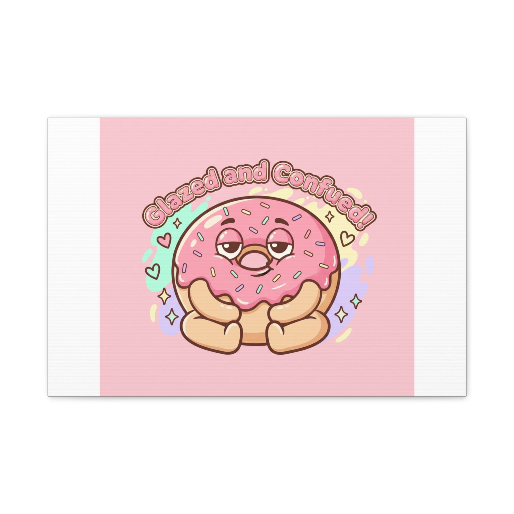 Glazed and Confused Donut Art, Canvas