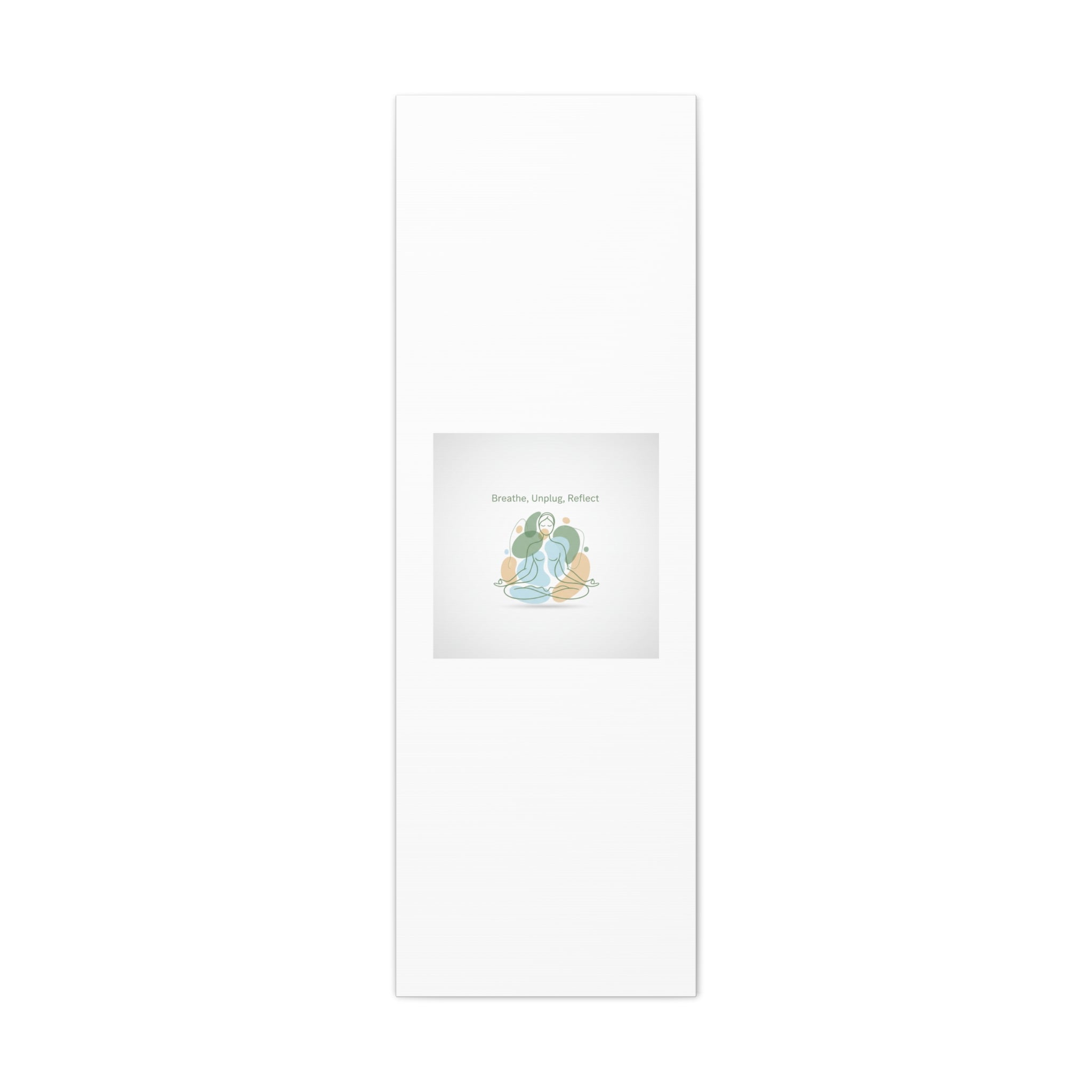 Breathe Unplug Reflect Canvas | Digital Detox, Mindfulness Wall Art