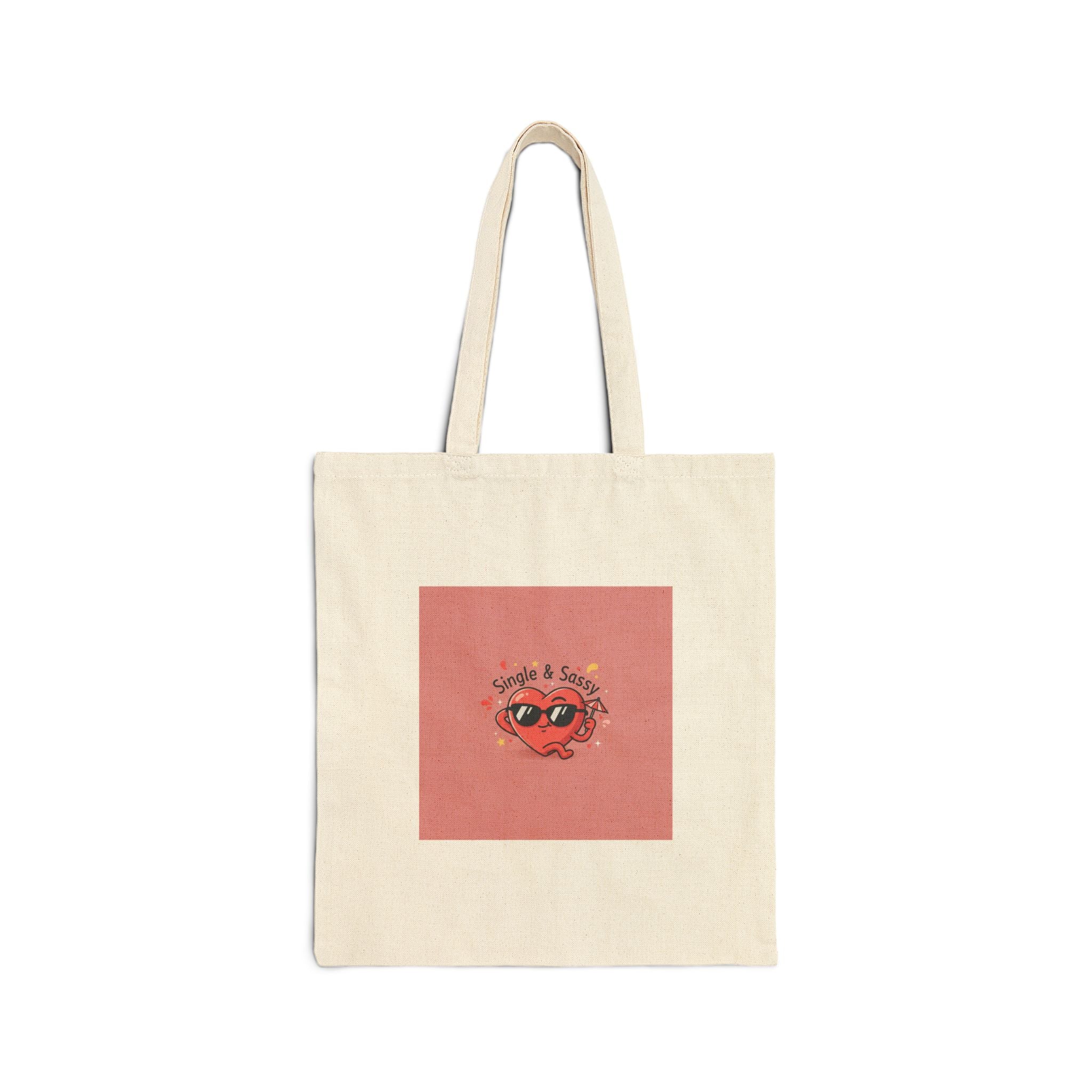 Single & Sassy Tote | Anti Valentine, Funny Single Humor, Pastel Cynic