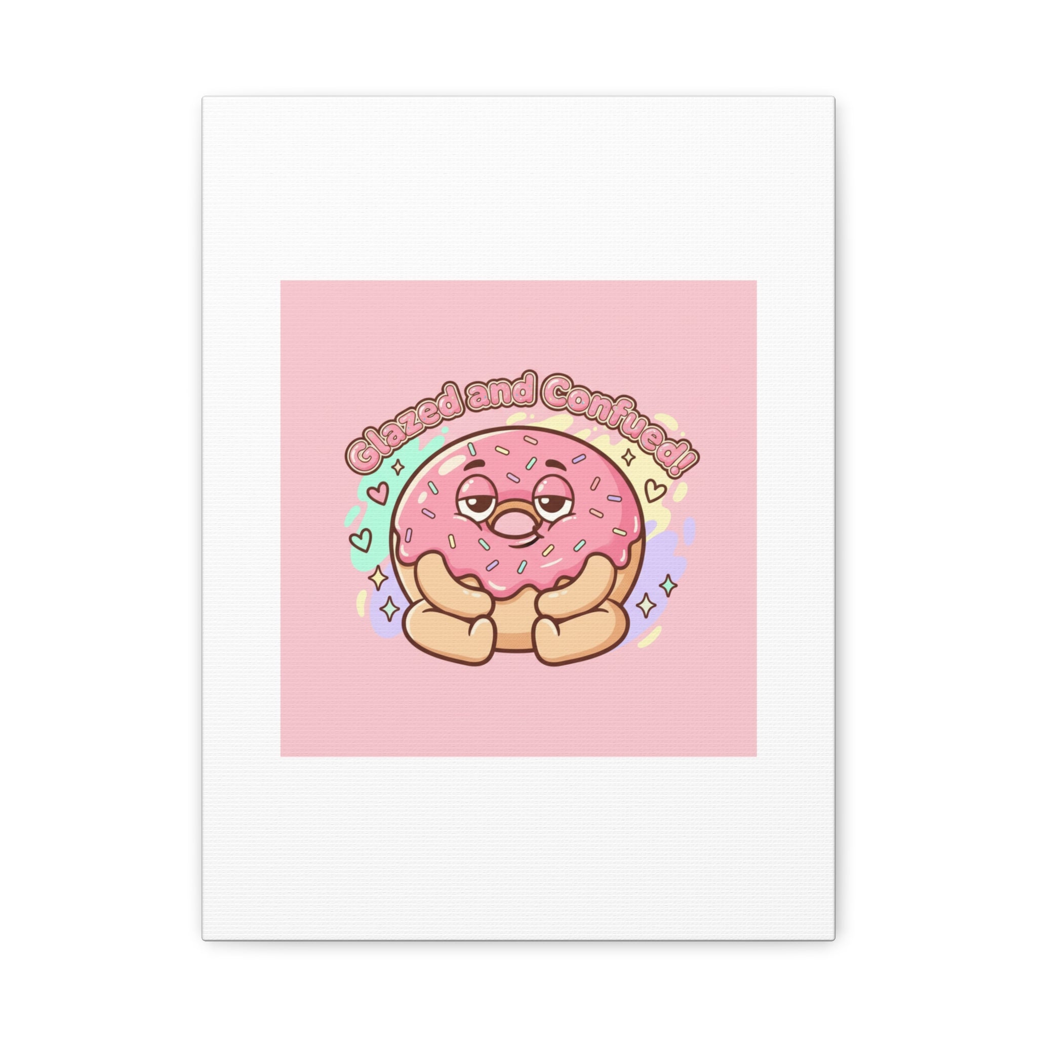 Glazed and Confused Donut Art, Canvas