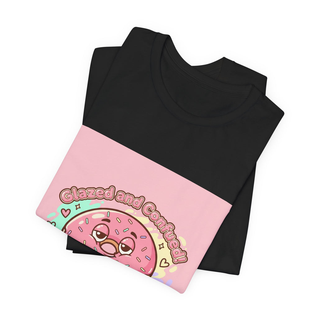 Donut Self-Care Tee | Food Pun Shirt, Cute Snack Cartoon