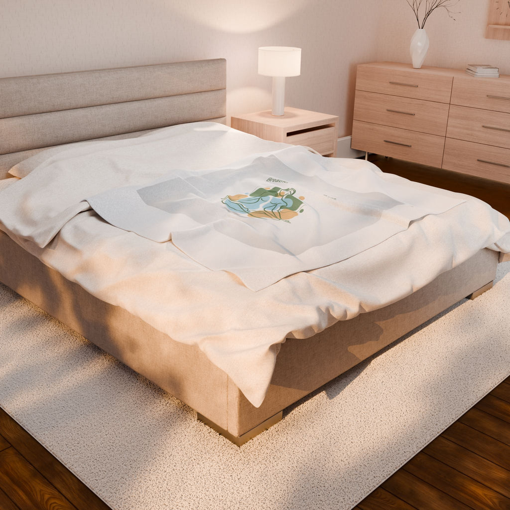 Breathe Unplug Reflect Blanket | Digital Detox, Mindful Minimal