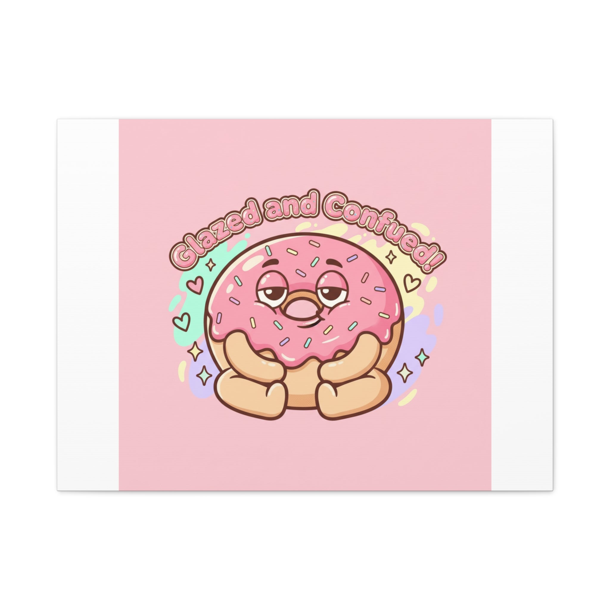 Glazed and Confused Donut Art, Canvas