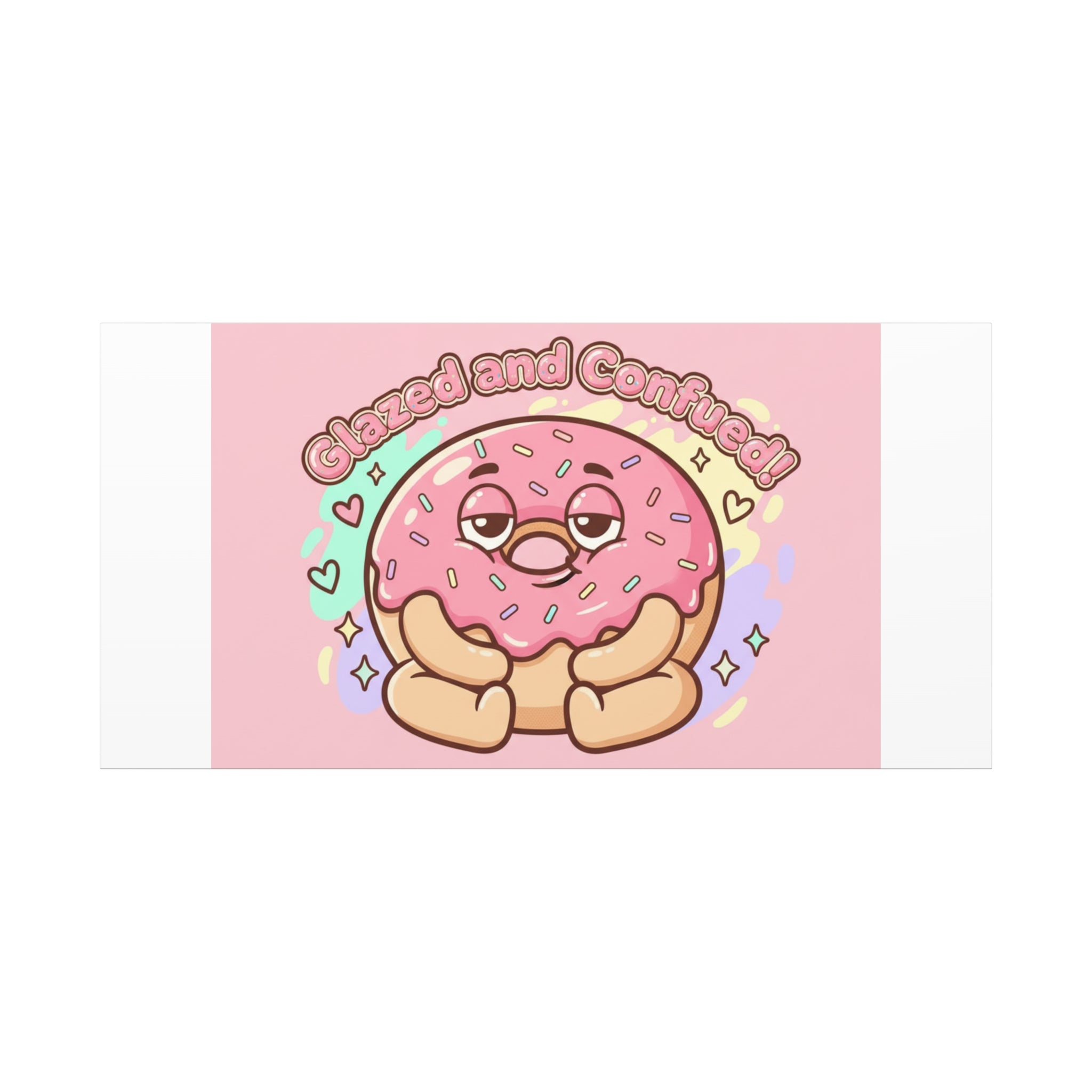 Glazed and Confused Donut Art, Canvas