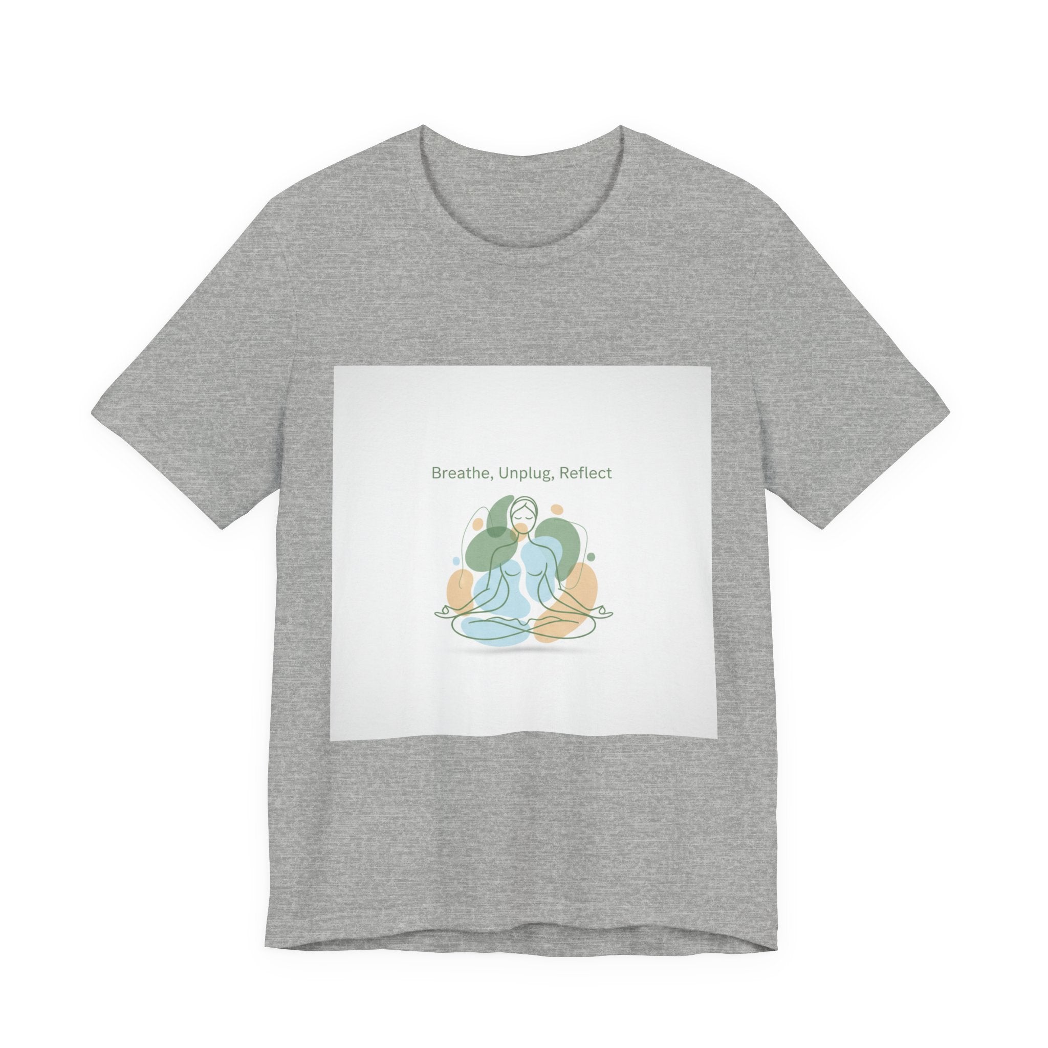 Breathe Unplug Reflect Tee | Digital Detox, News Detox Shirt