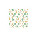 Lucky Charm Pattern Kiss-Cut Stickers | Mint Gold Good Luck Symbols