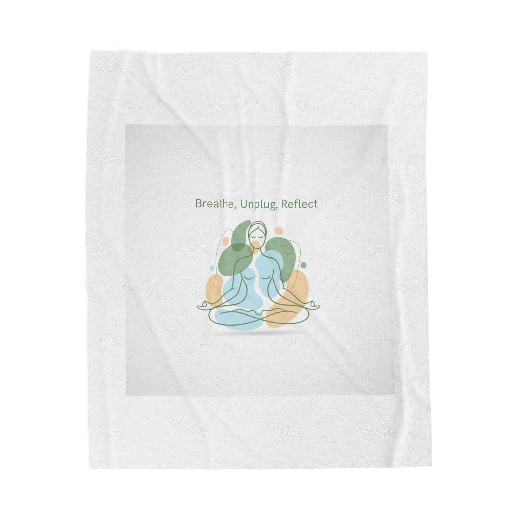Breathe Unplug Reflect Blanket | Digital Detox, Mindful Minimal