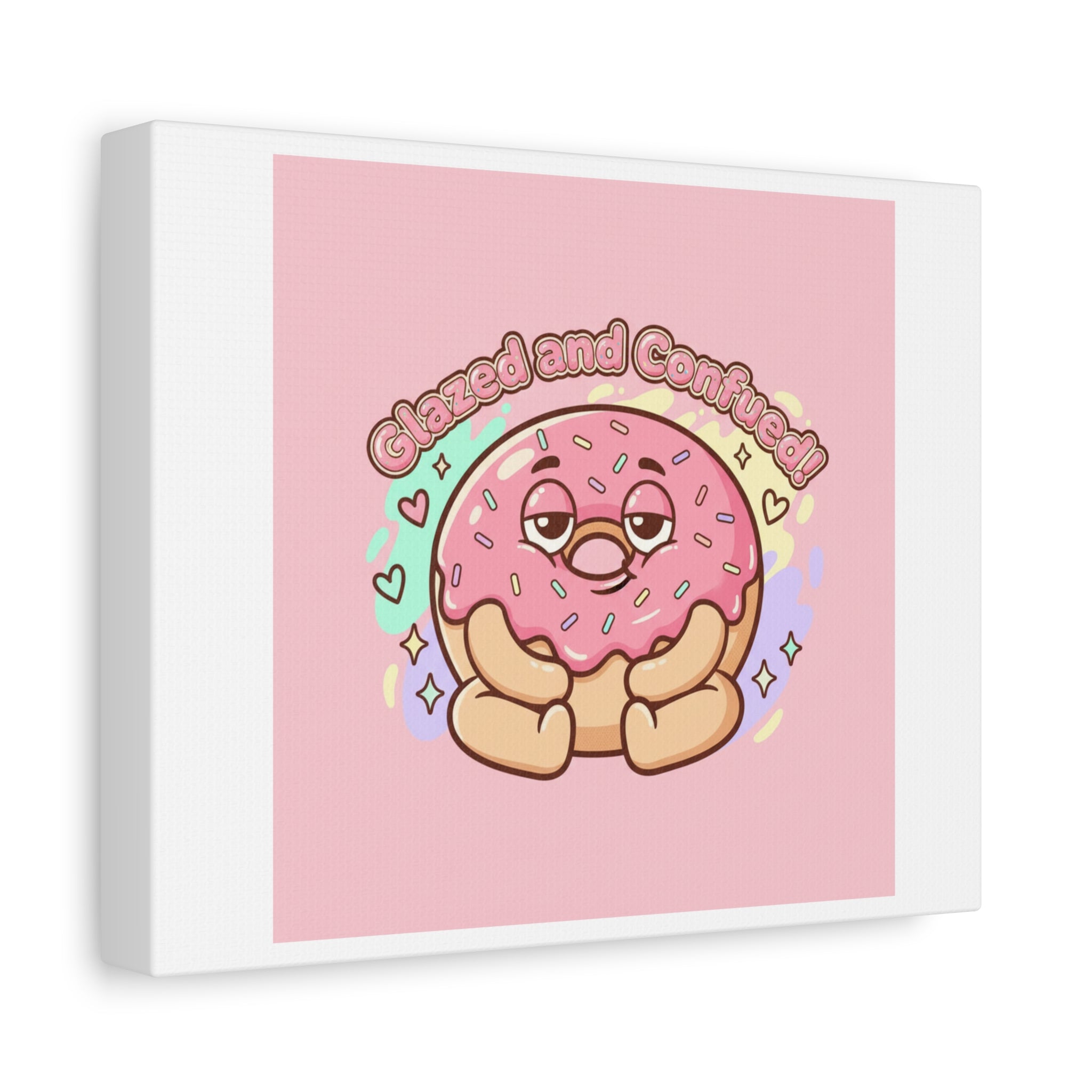 Glazed and Confused Donut Art, Canvas