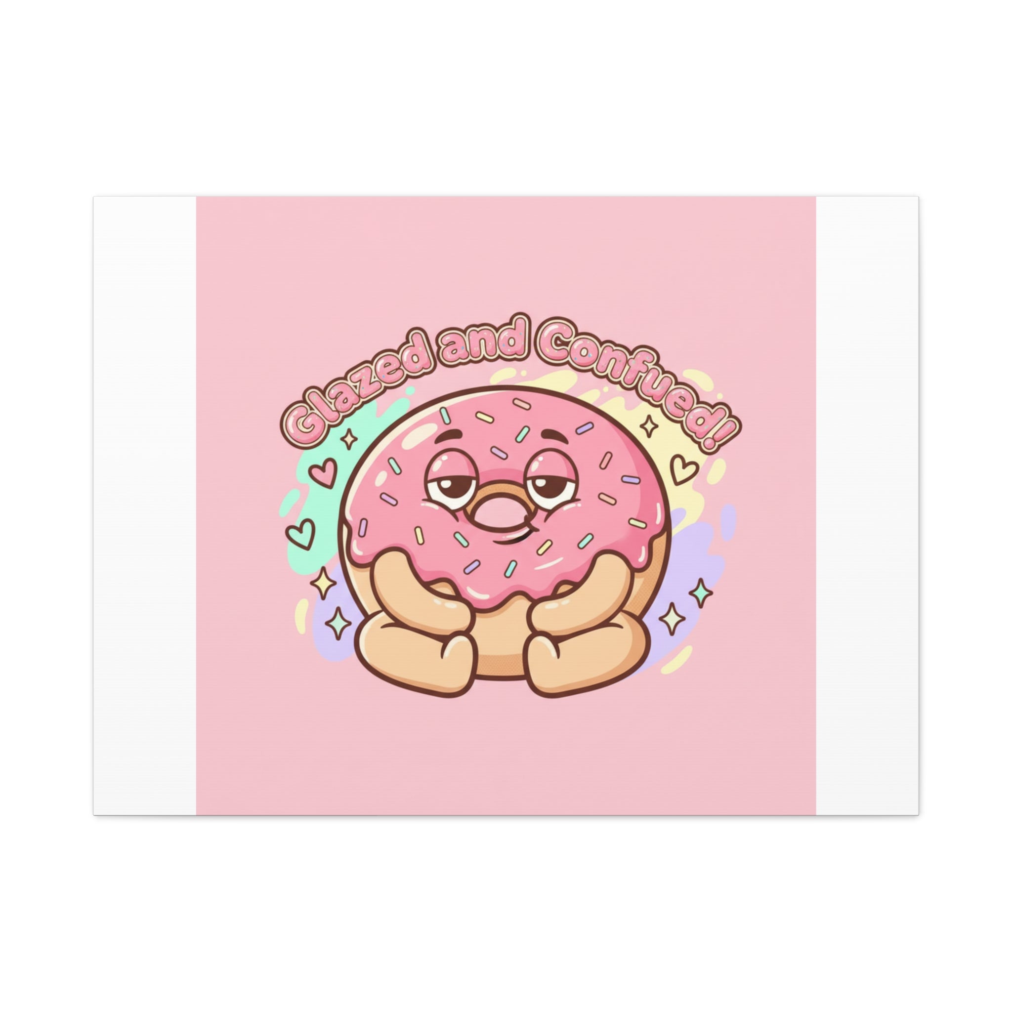 Glazed and Confused Donut Art, Canvas