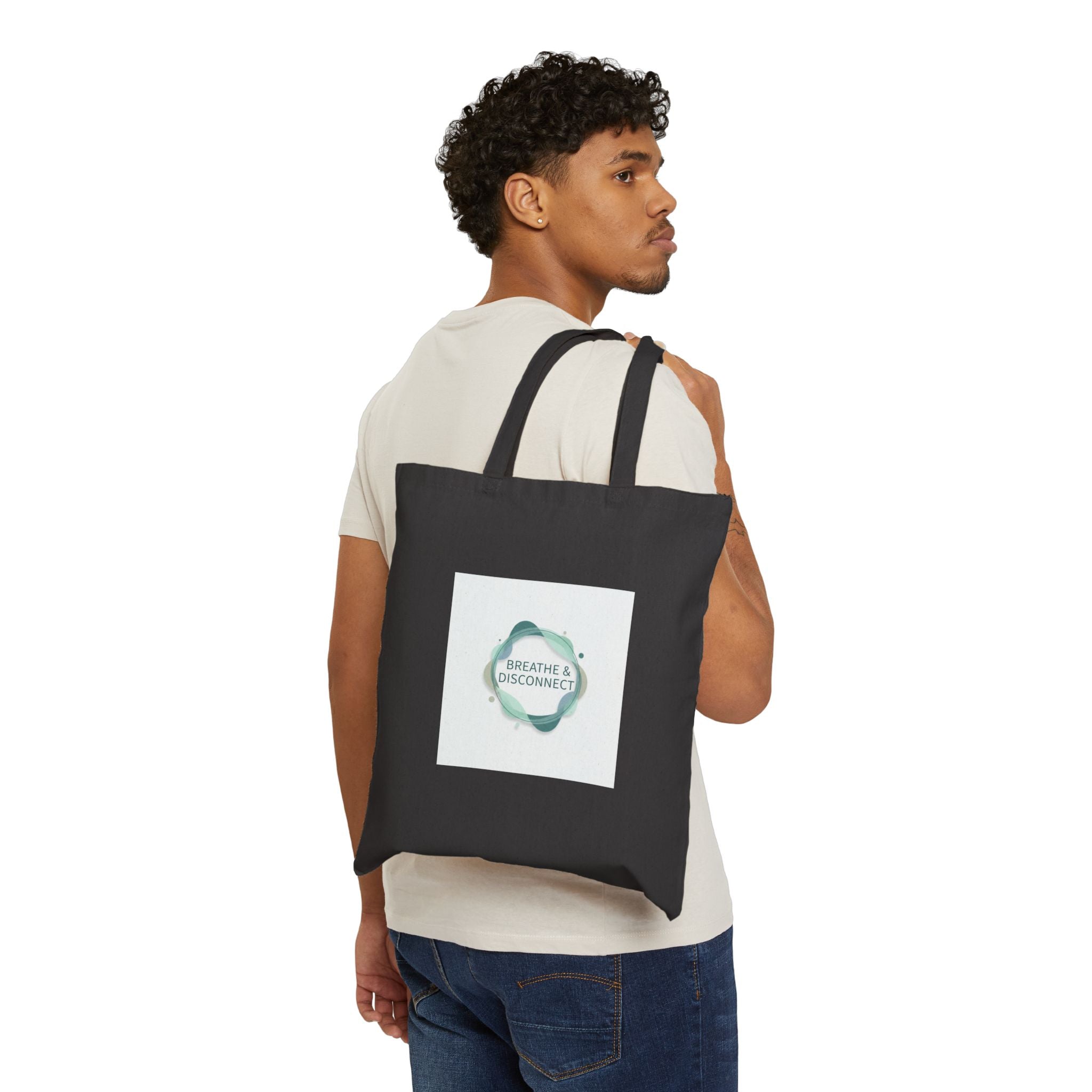 Breathe & Disconnect Tote | Digital Detox, Calm Minimal Mindfulness