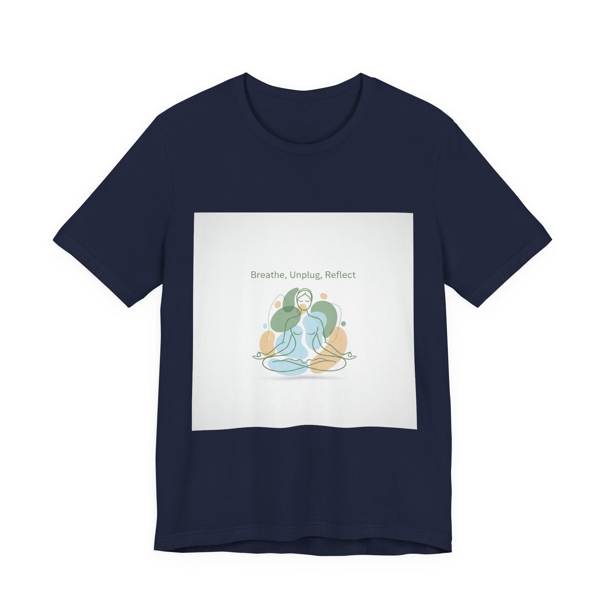 Breathe Unplug Reflect Tee | Digital Detox, News Detox Shirt