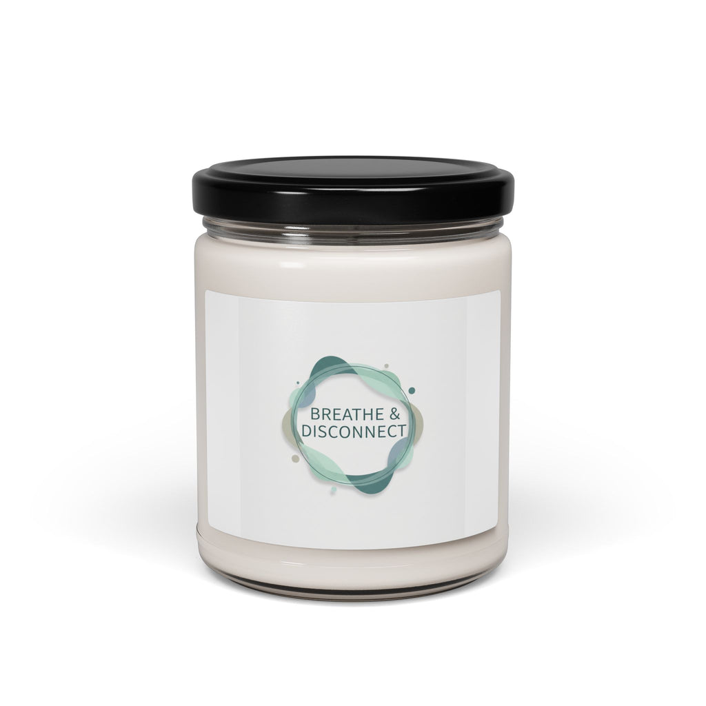 Breathe & Disconnect Candle, Scented Soy Candle | Digital Detox, Calm Minimal