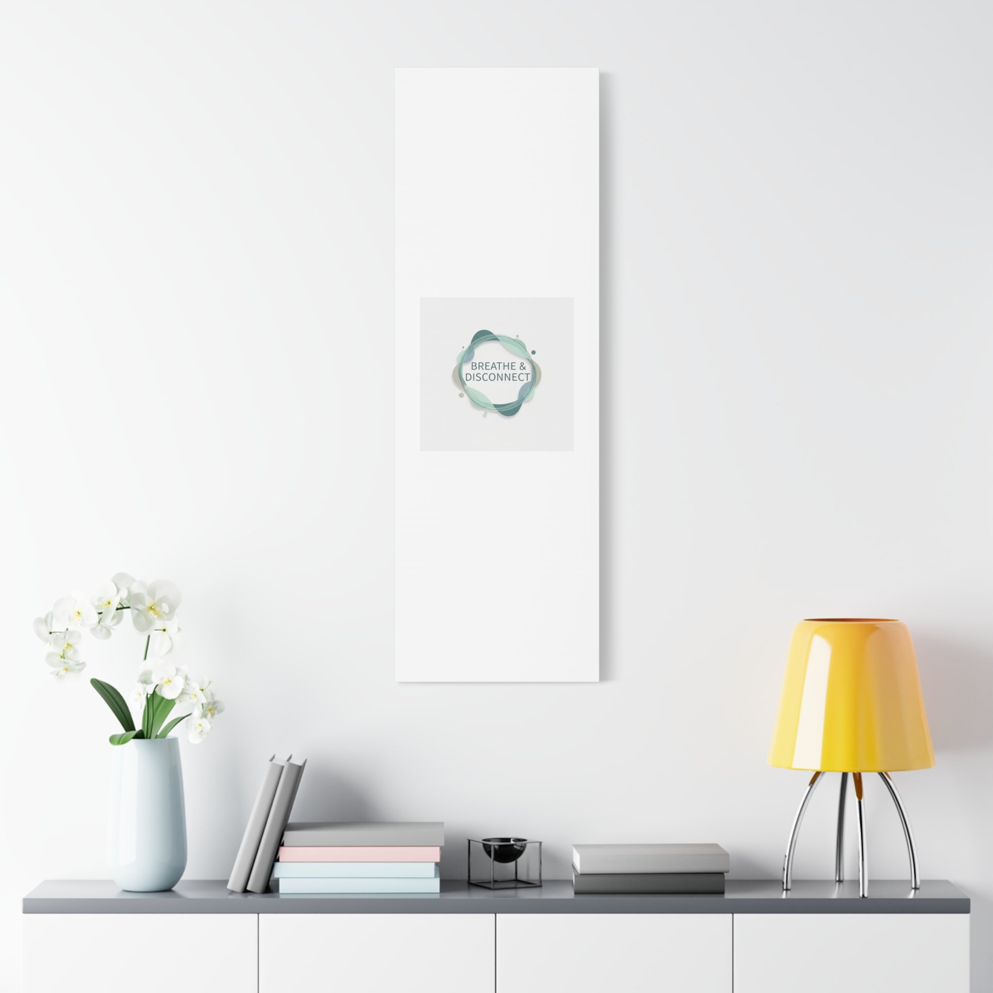 Breathe & Disconnect Canvas | Digital Detox, Mindfulness Wall Art