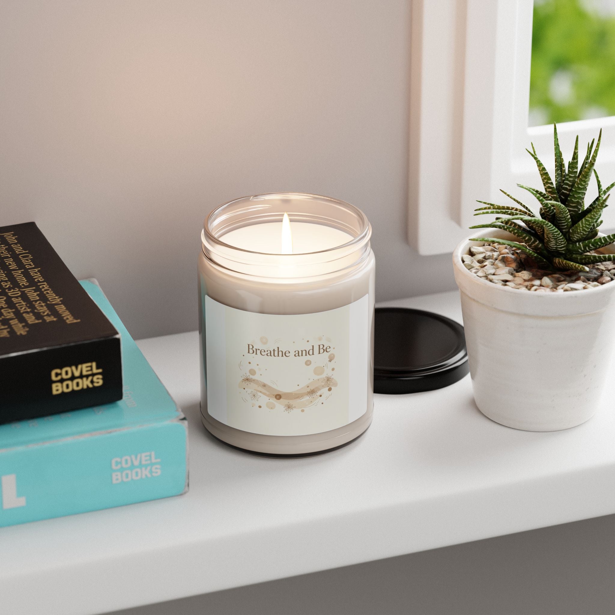 Breathe and Be Candle, Soy 9oz | Cozy Winter Minimalism, Soft Life