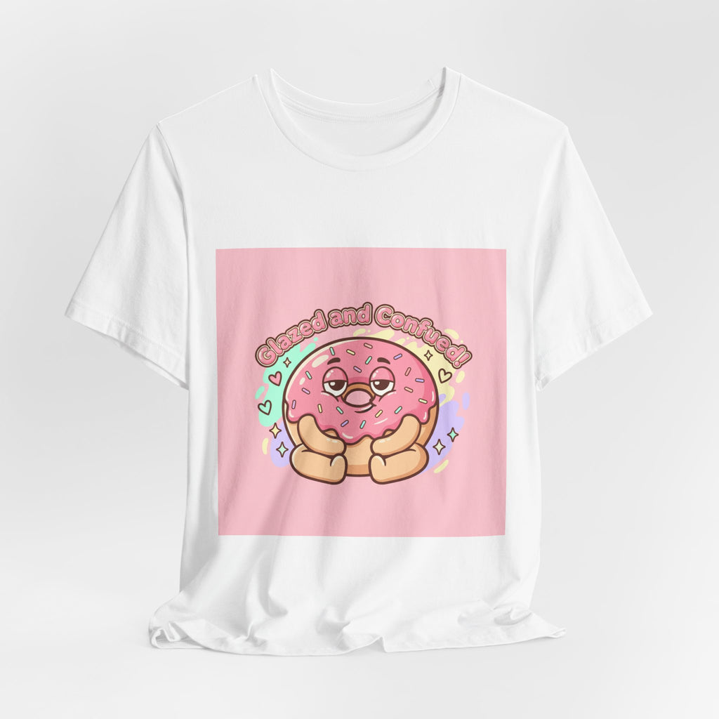 Donut Self-Care Tee | Food Pun Shirt, Cute Snack Cartoon