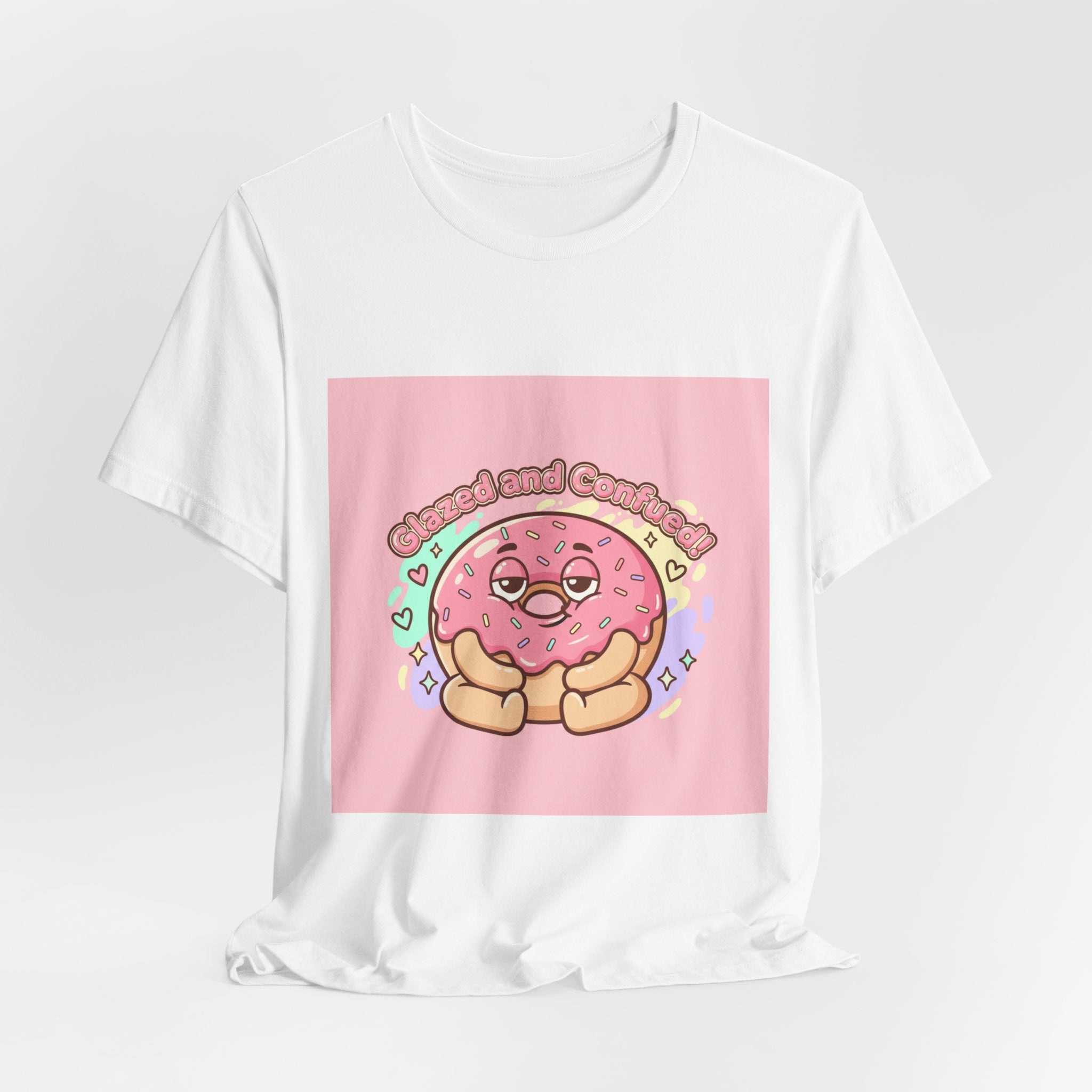Donut Self-Care Tee | Food Pun Shirt, Cute Snack Cartoon
