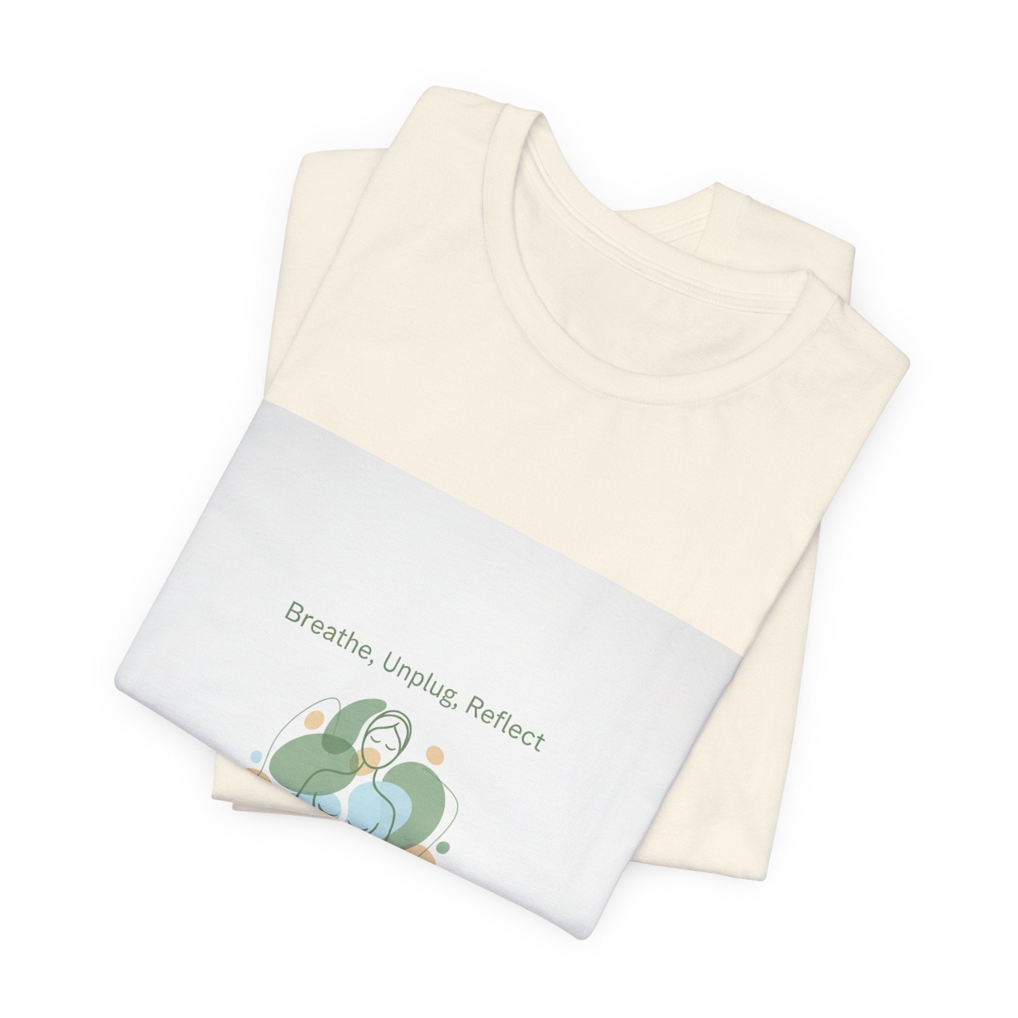Breathe Unplug Reflect Tee | Digital Detox, News Detox Shirt