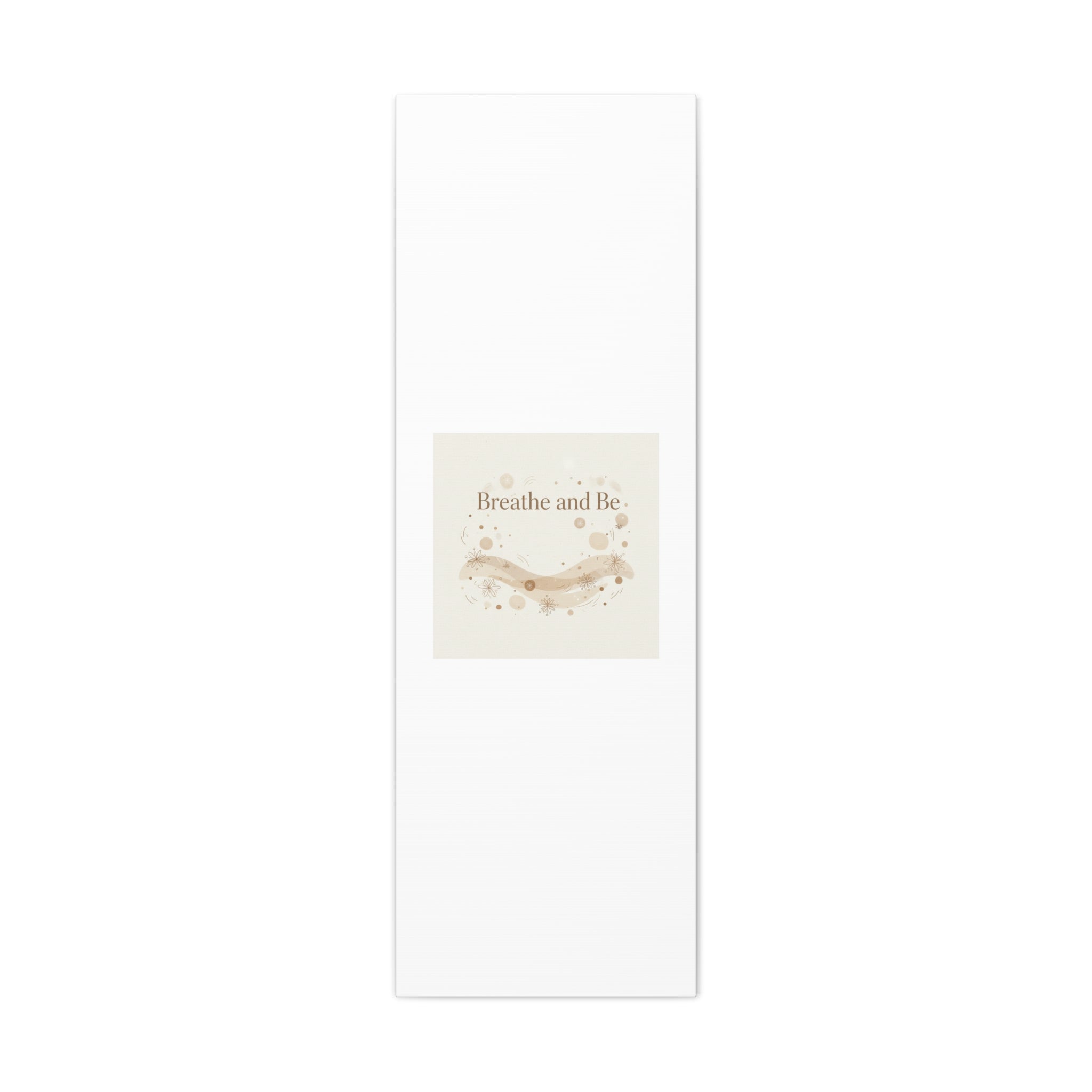 Breathe and Be Canvas, Minimal Cozy Slow Life Wall Art | Neutral Micro-Print