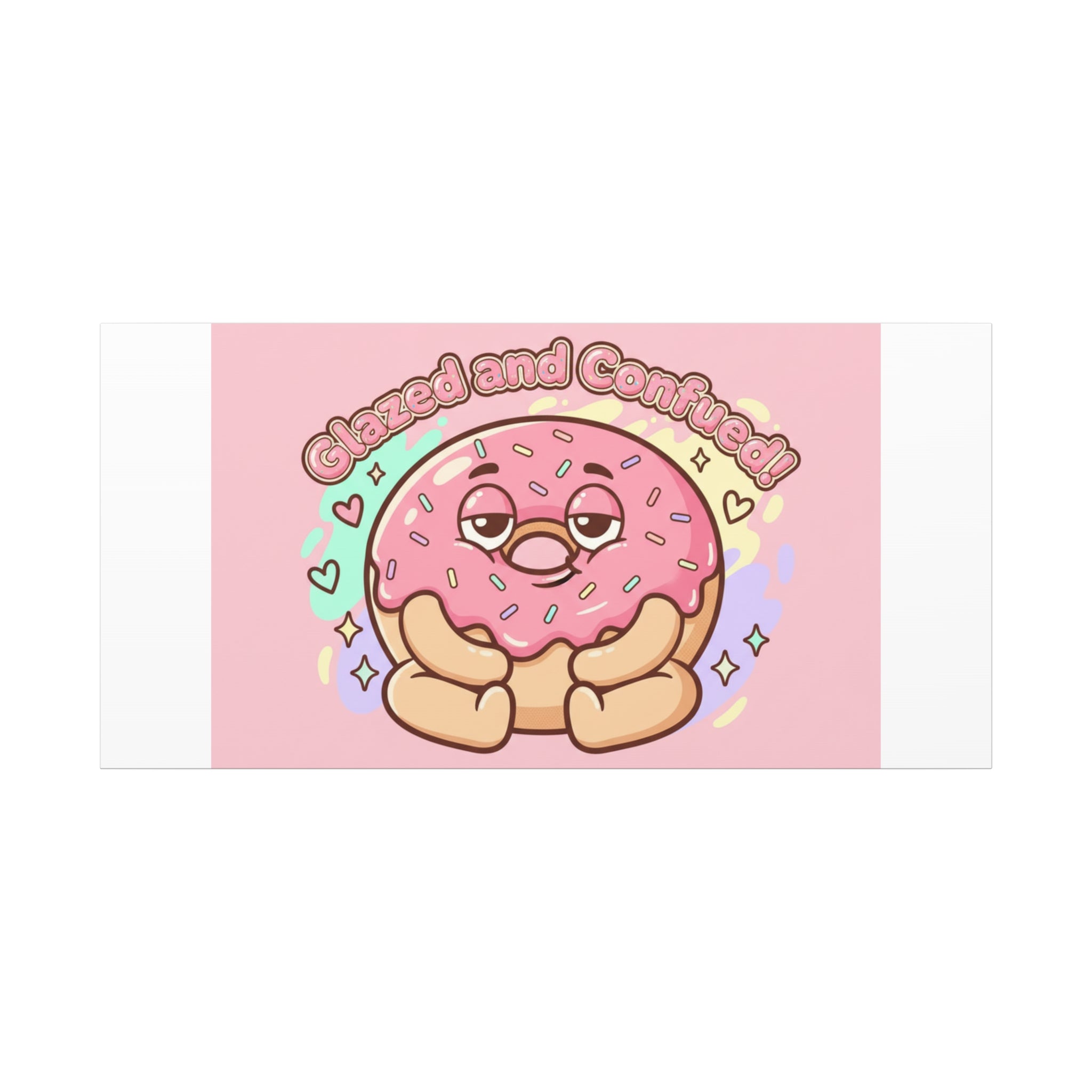 Glazed and Confused Donut Art, Canvas