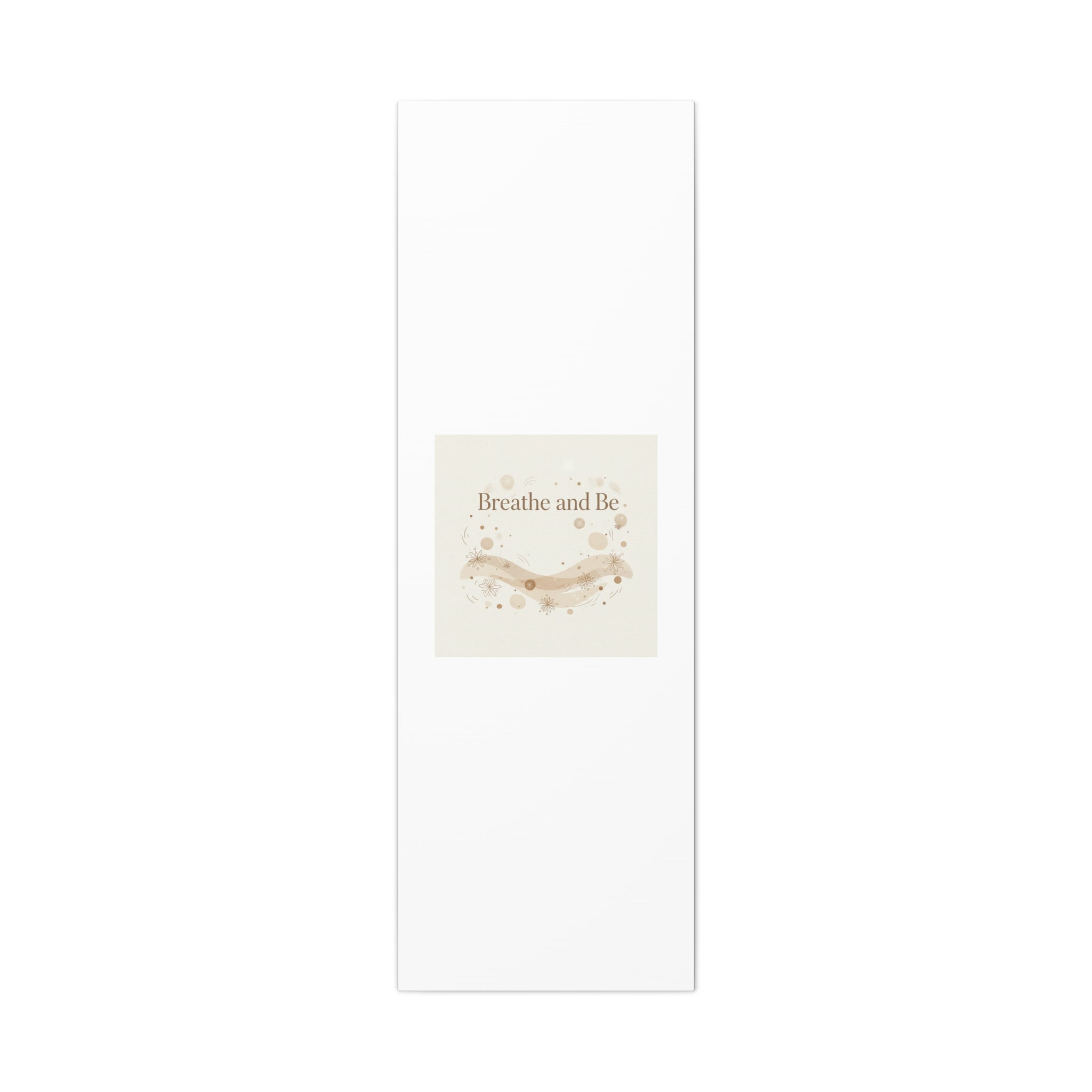Breathe and Be Canvas, Minimal Cozy Slow Life Wall Art | Neutral Micro-Print