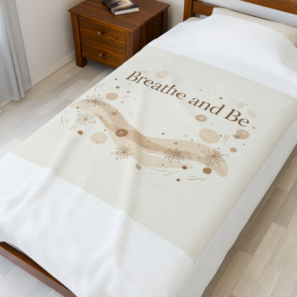 Breathe and Be Blanket | Cozy Winter Minimalism, soft life slow life