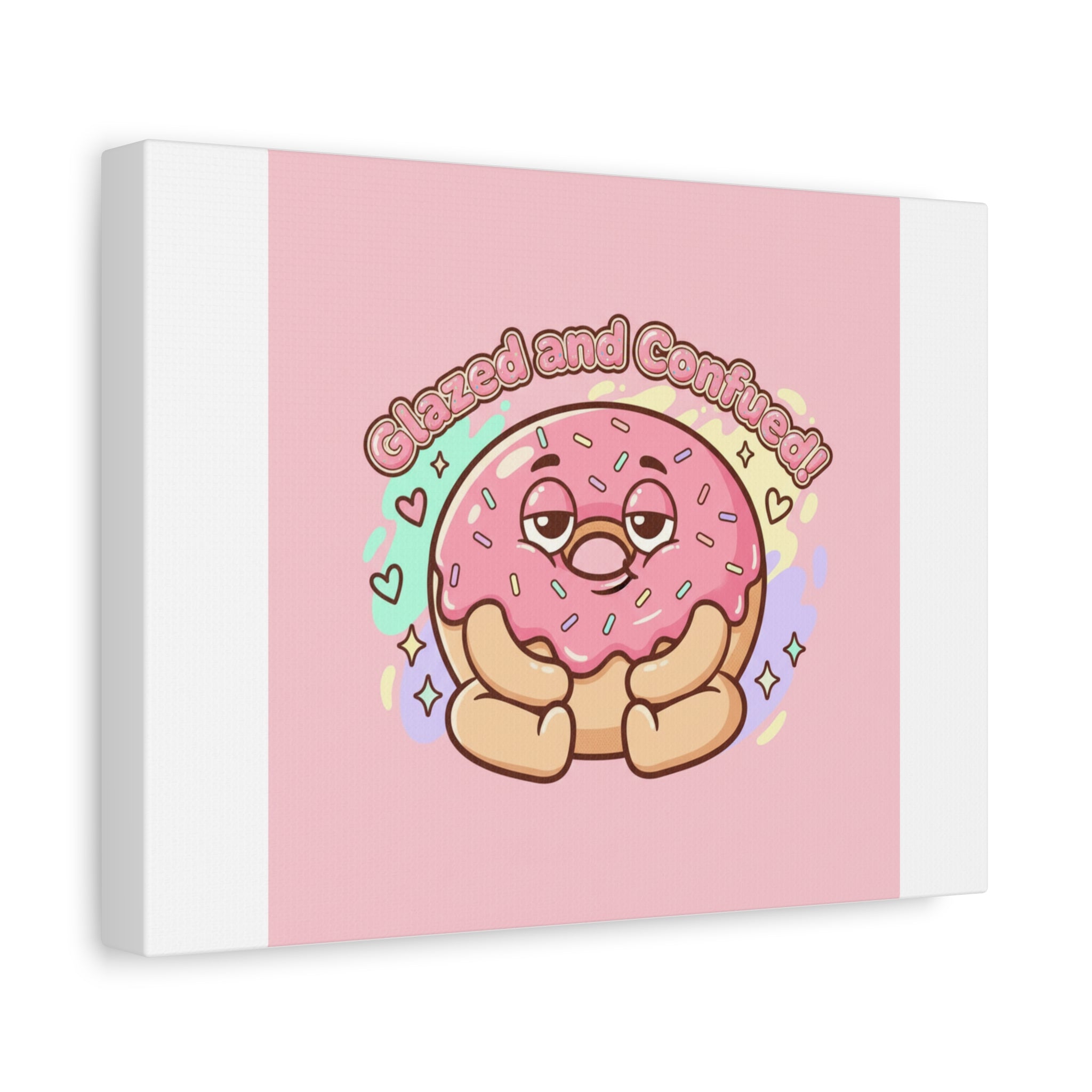 Glazed and Confused Donut Art, Canvas
