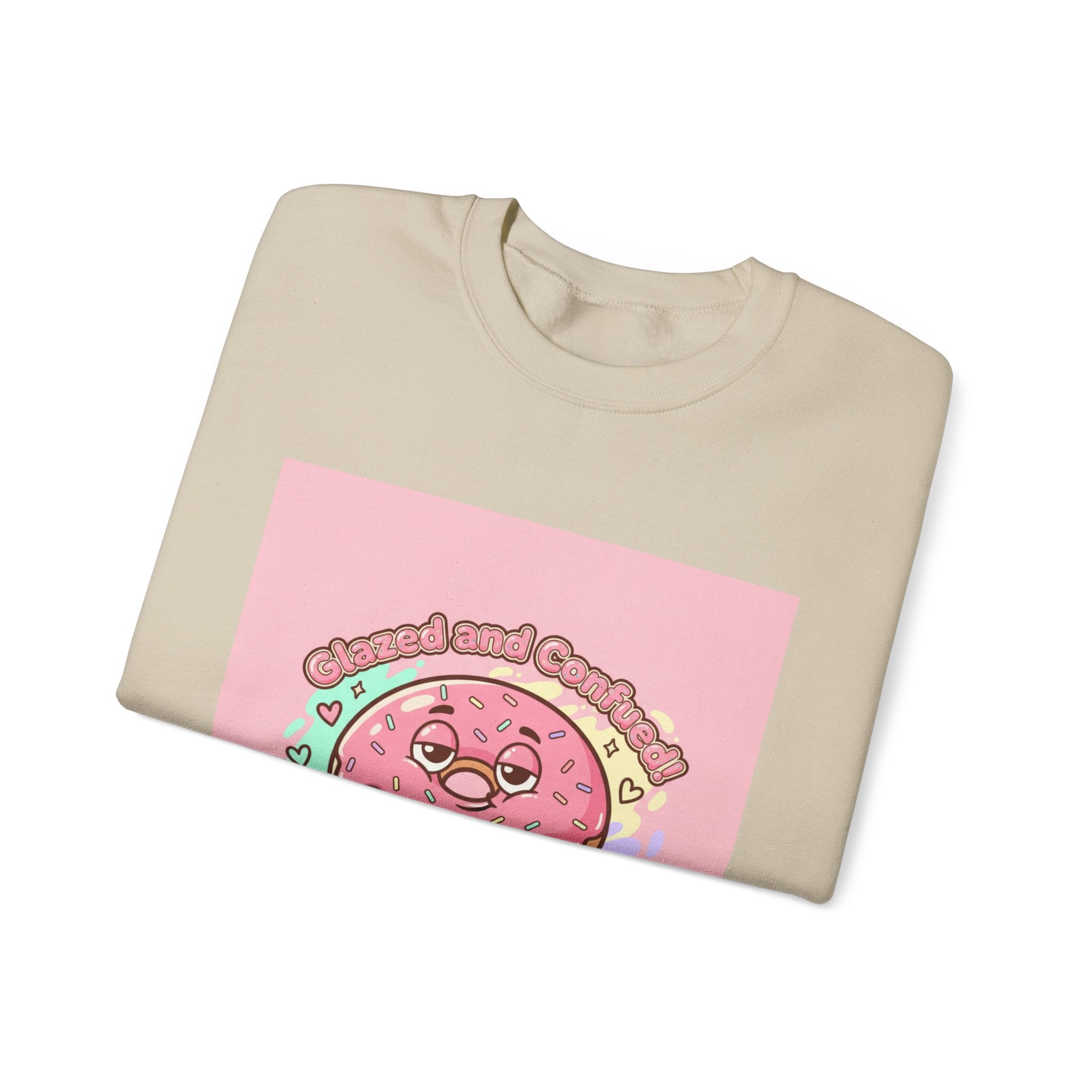 Donut Self Care Sweatshirt | food pun shirt, cozy snack humor