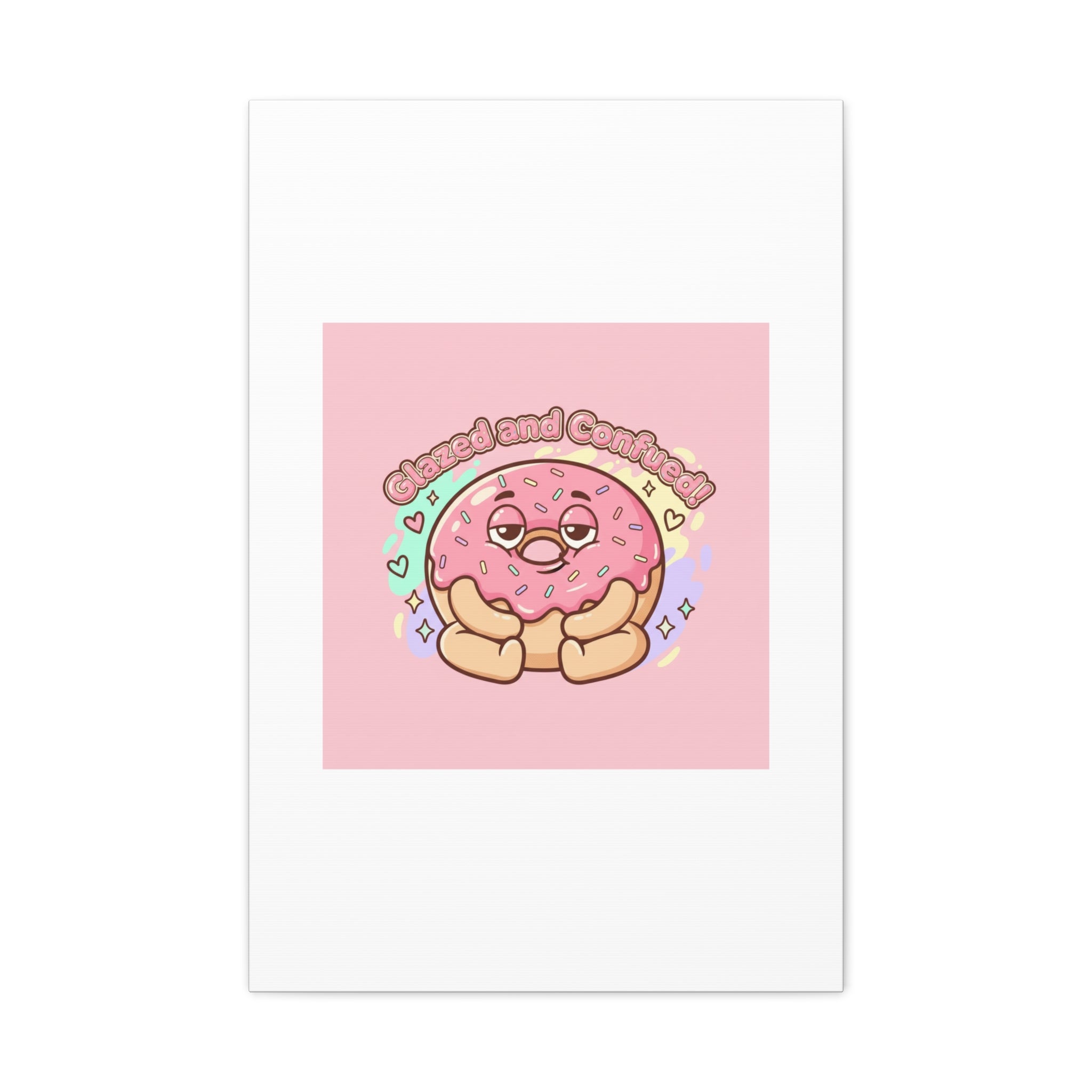 Glazed and Confused Donut Art, Canvas