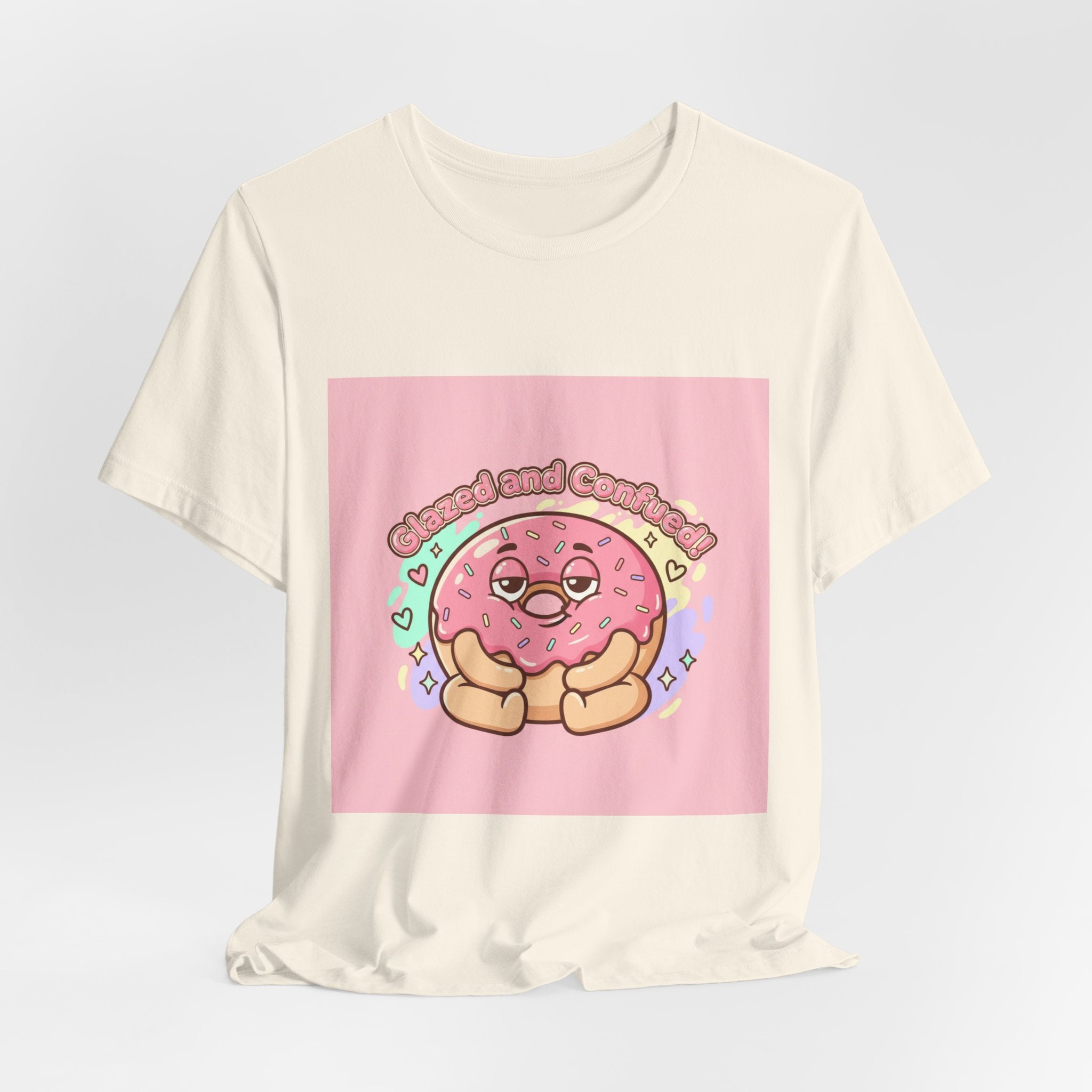 Donut Self-Care Tee | Food Pun Shirt, Cute Snack Cartoon