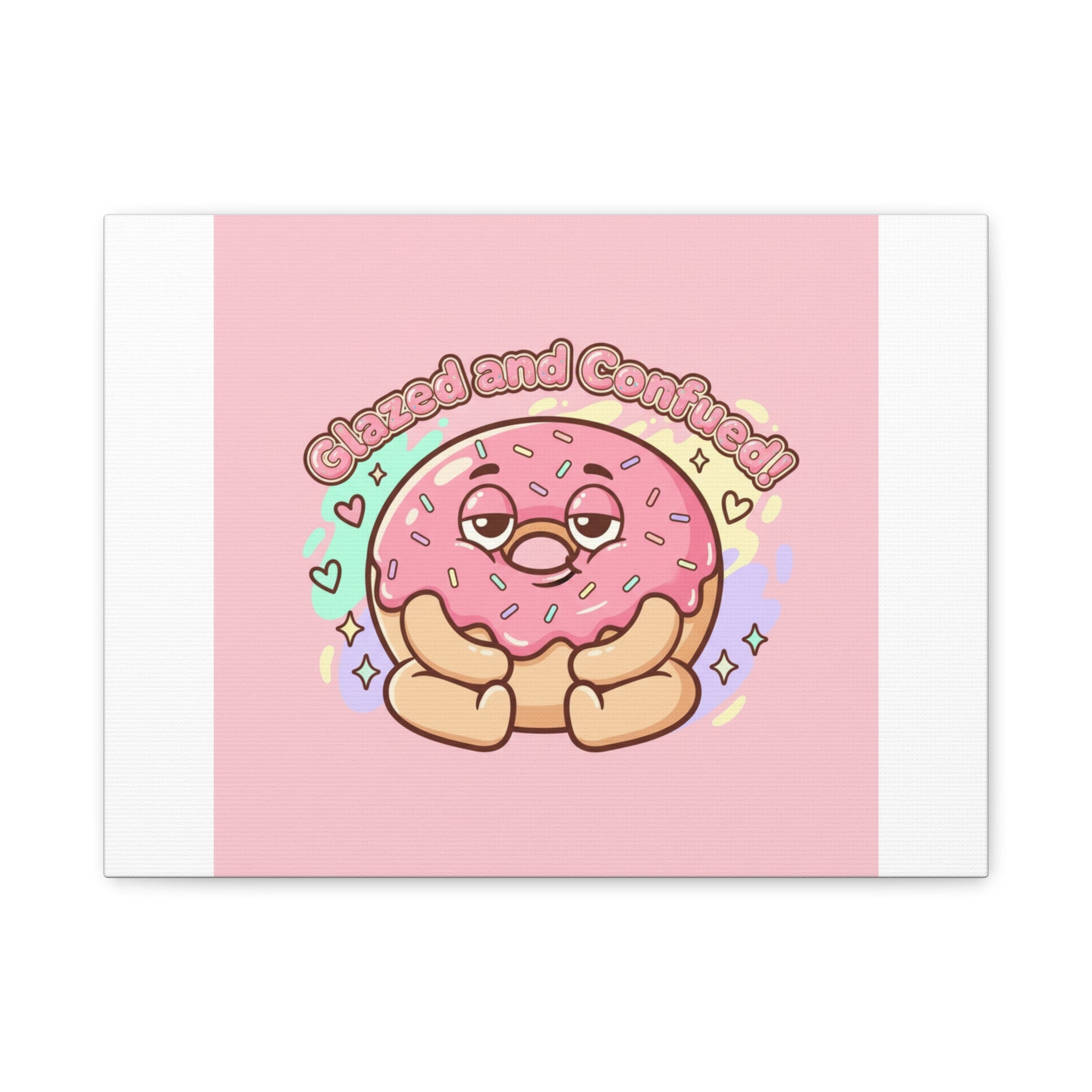 Glazed and Confused Donut Art, Canvas
