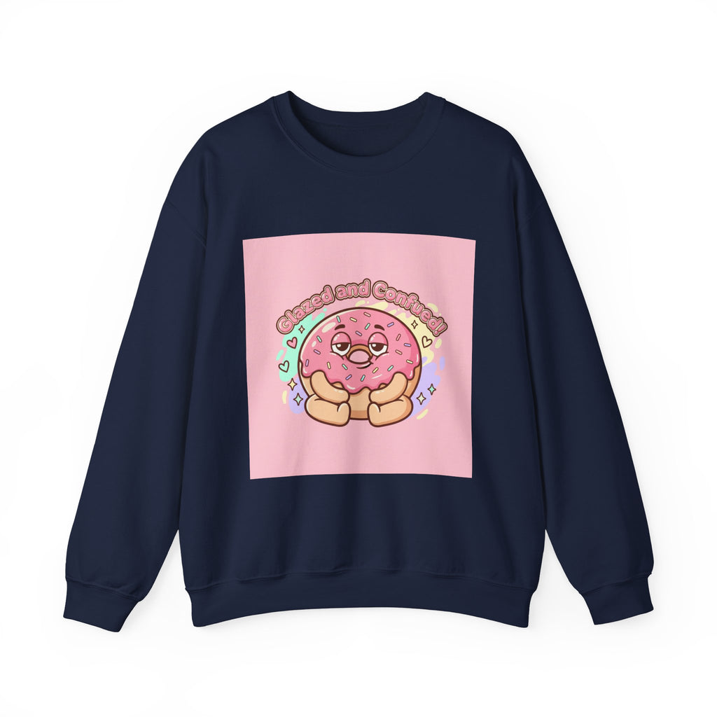 Donut Self Care Sweatshirt | food pun shirt, cozy snack humor