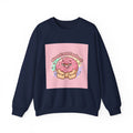 Donut Self Care Sweatshirt | food pun shirt, cozy snack humor