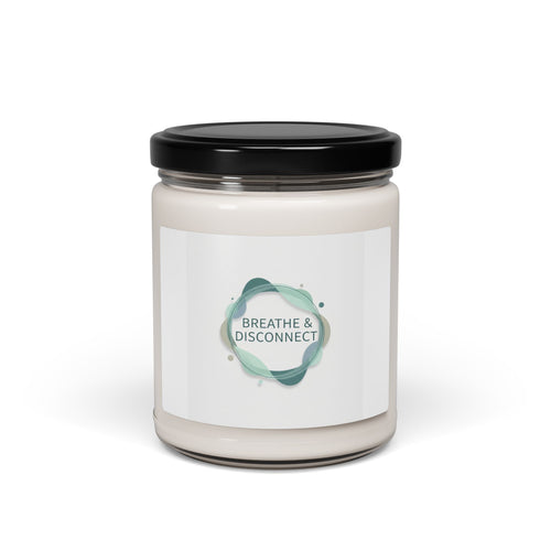 Breathe & Disconnect Candle, Scented Soy Candle | Digital Detox, Calm Minimal