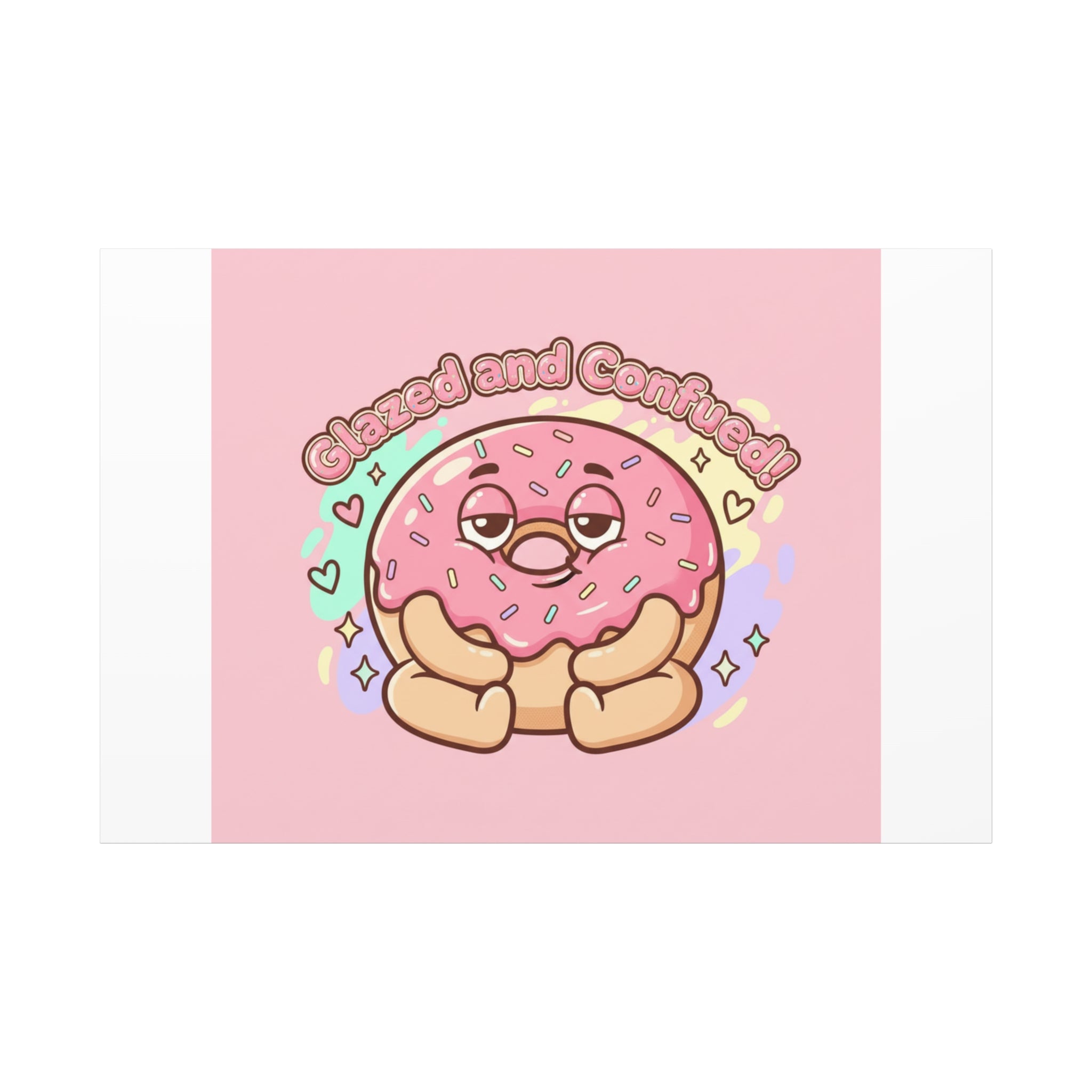 Glazed and Confused Donut Art, Canvas