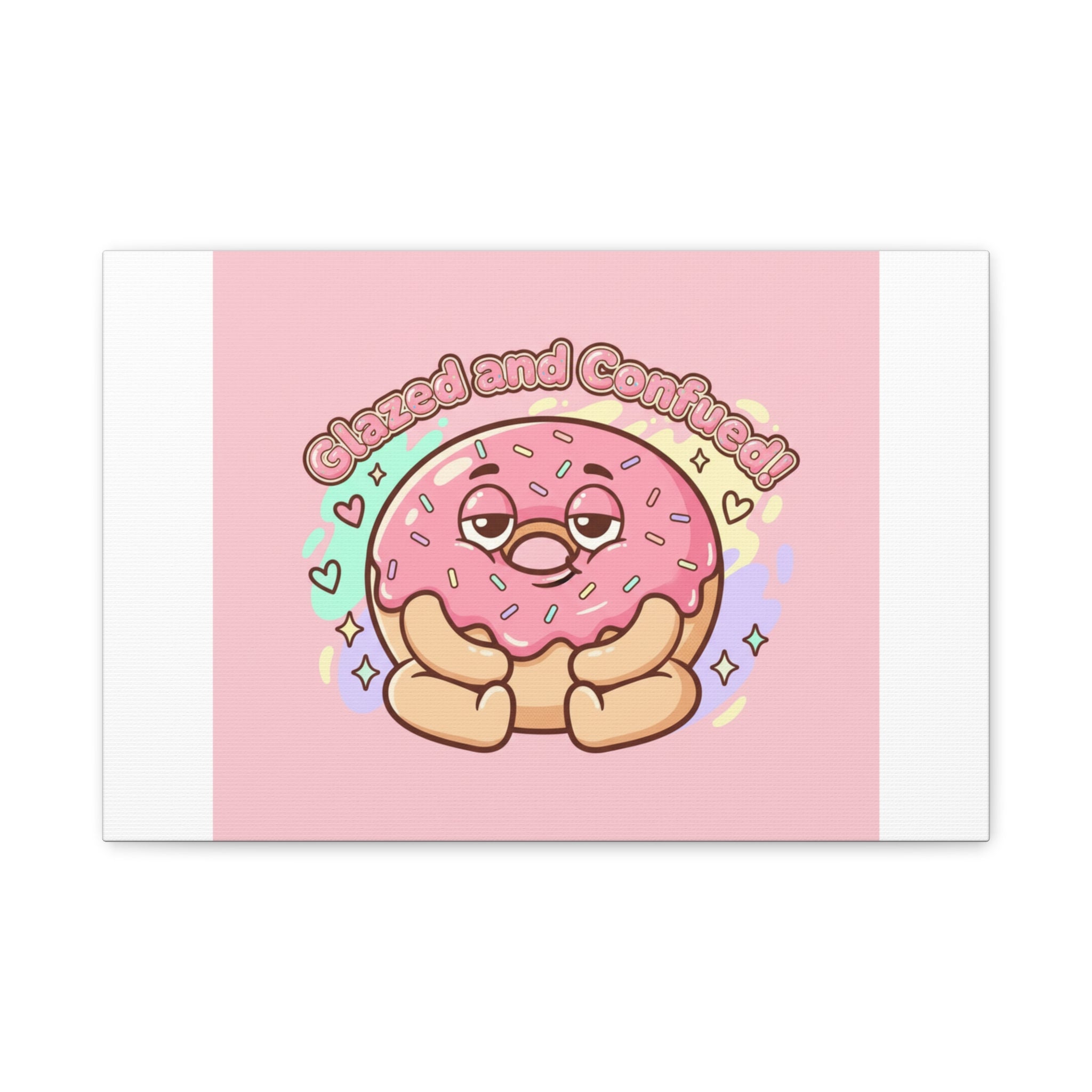 Glazed and Confused Donut Art, Canvas