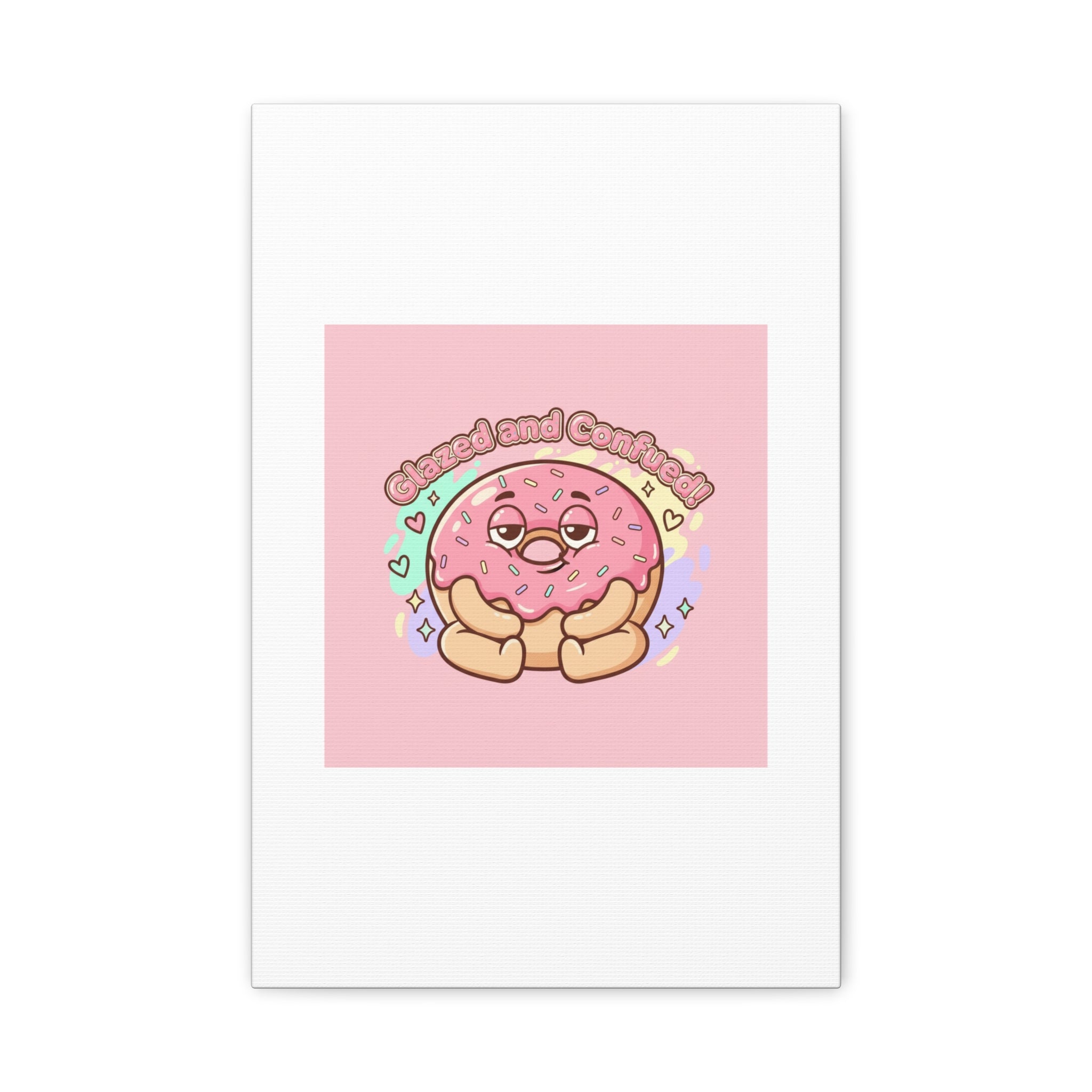 Glazed and Confused Donut Art, Canvas