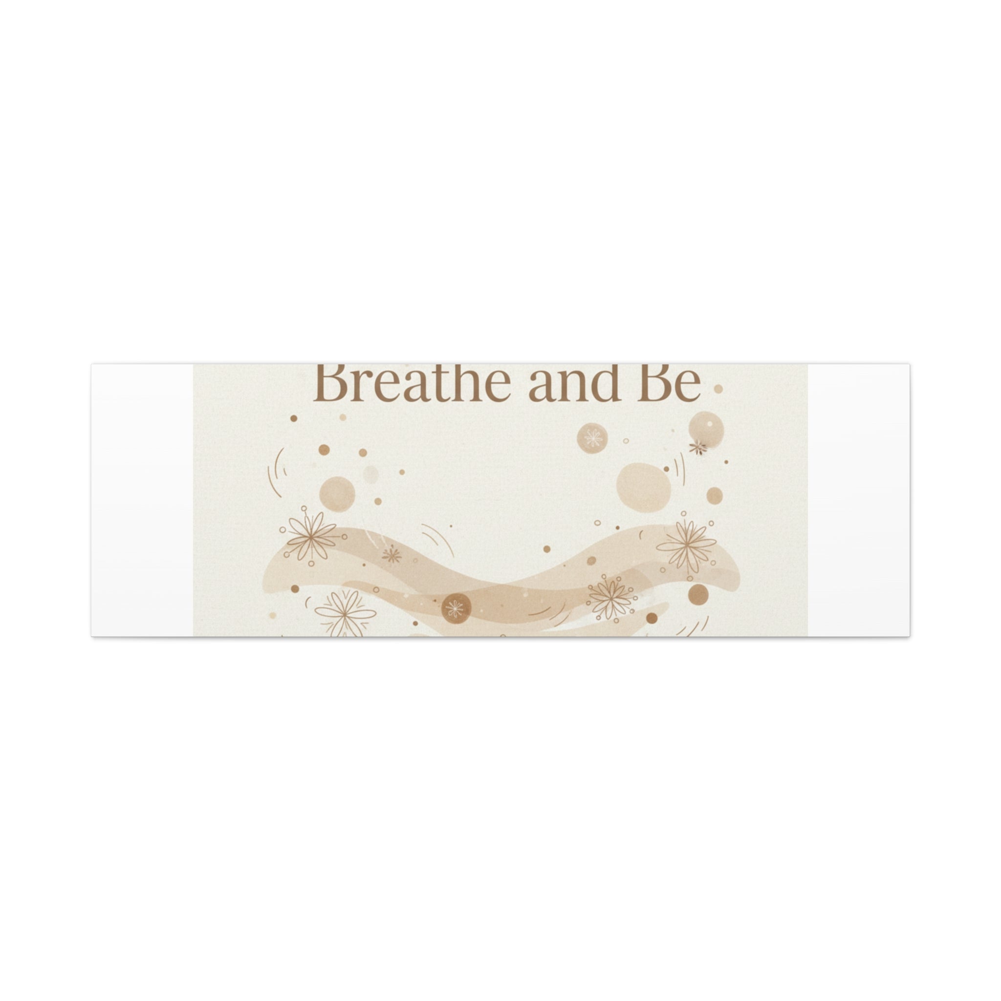 Breathe and Be Canvas, Minimal Cozy Slow Life Wall Art | Neutral Micro-Print
