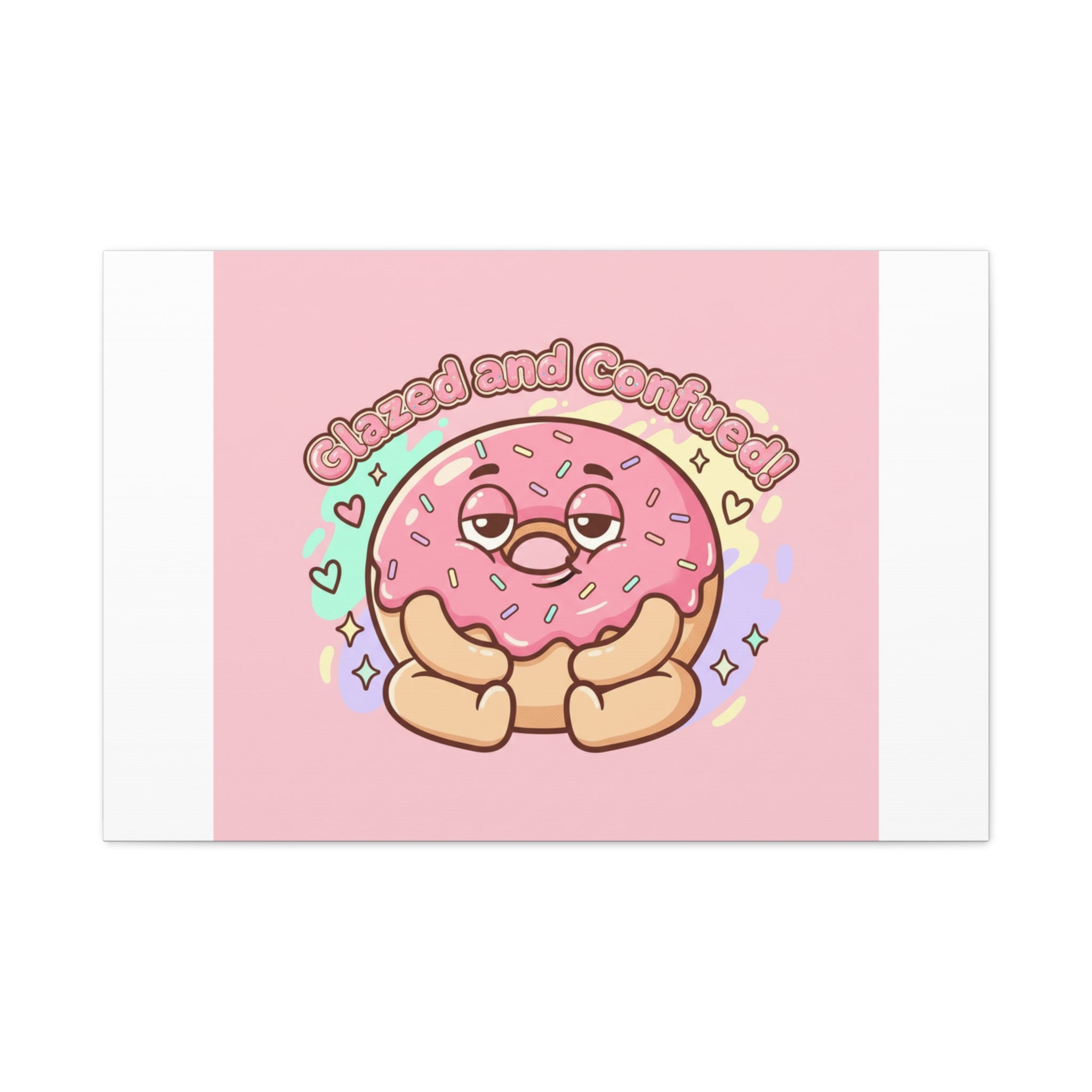 Glazed and Confused Donut Art, Canvas
