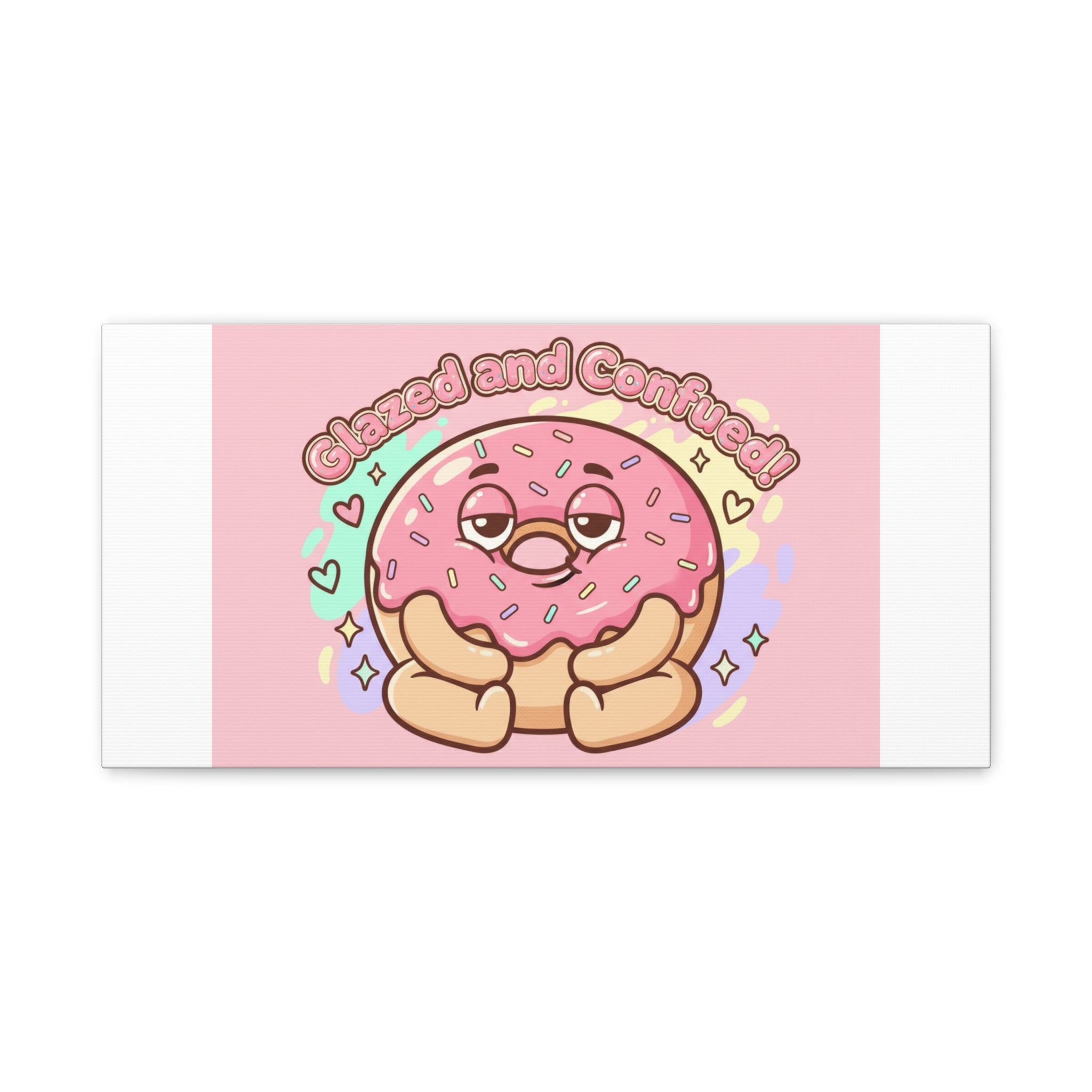 Glazed and Confused Donut Art, Canvas