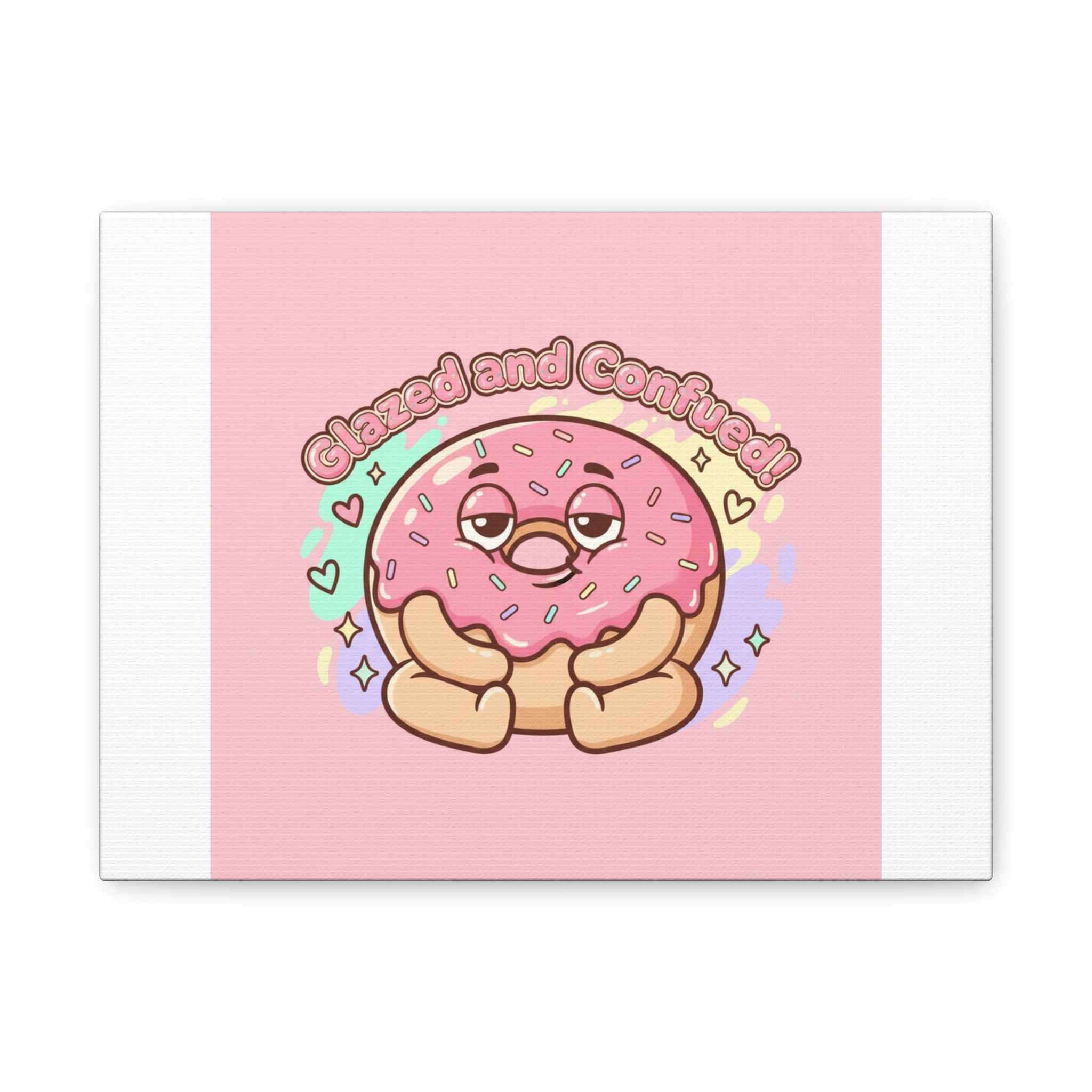 Glazed and Confused Donut Art, Canvas
