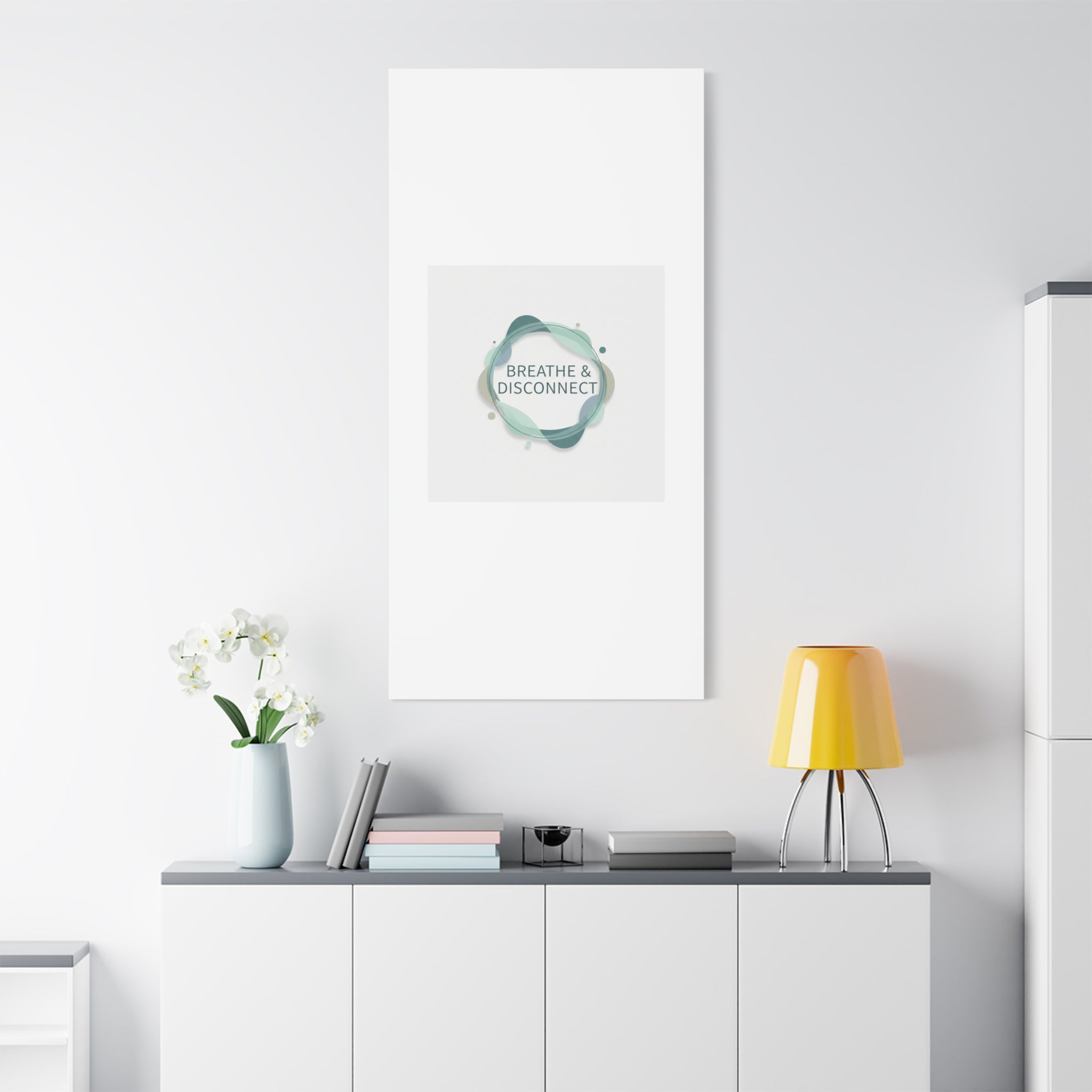 Breathe & Disconnect Canvas | Digital Detox, Mindfulness Wall Art
