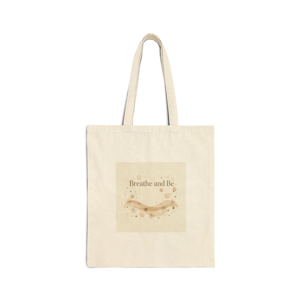 Breathe and Be Tote | Cozy Winter Minimalism, Slow Life Canvas