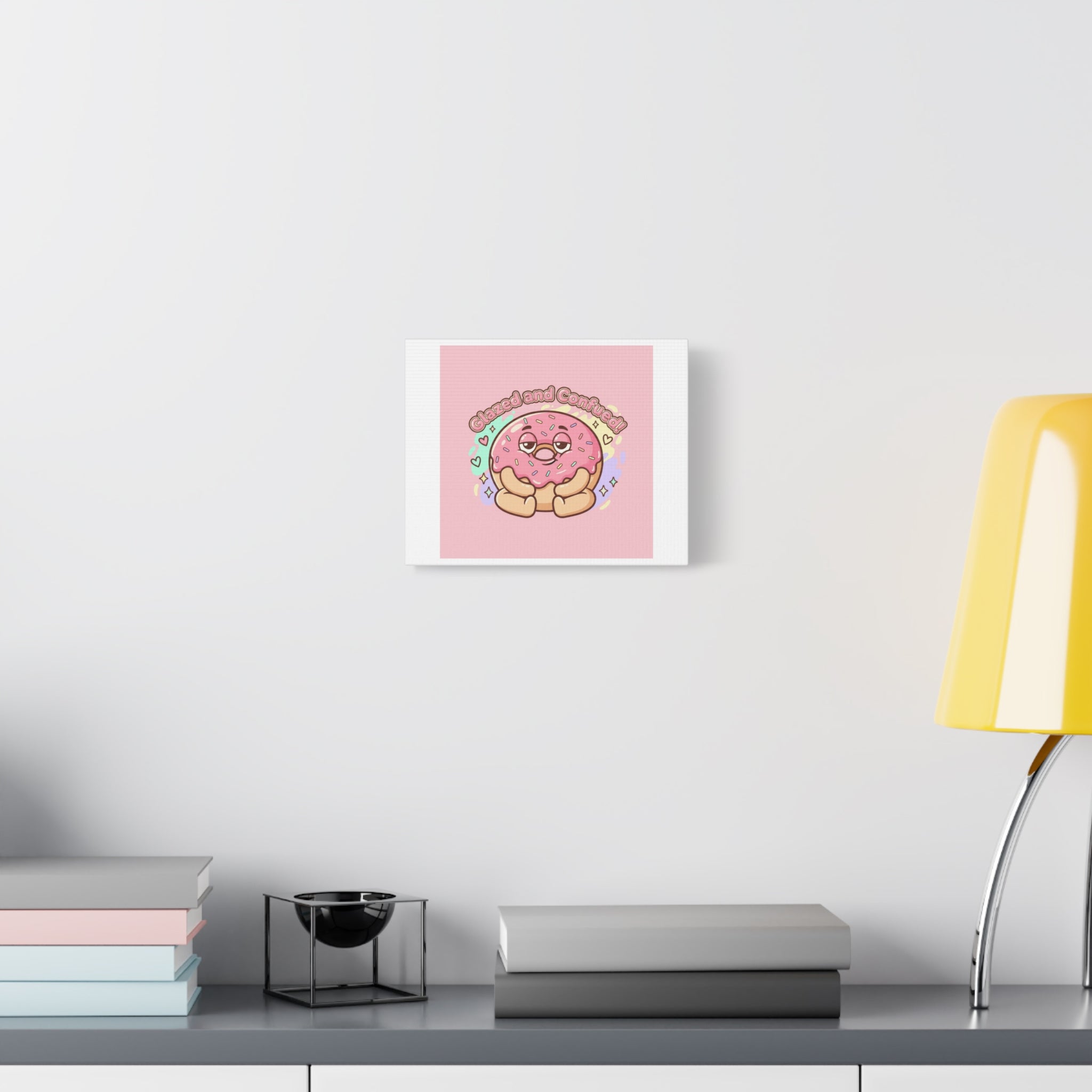 Glazed and Confused Donut Art, Canvas