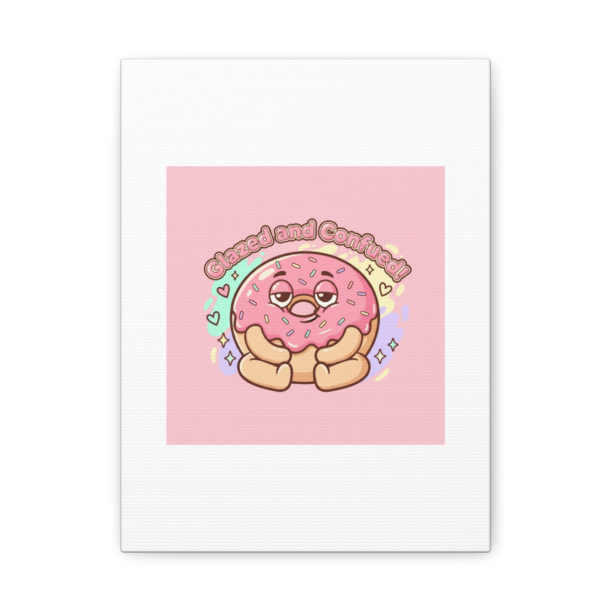 Glazed and Confused Donut Art, Canvas