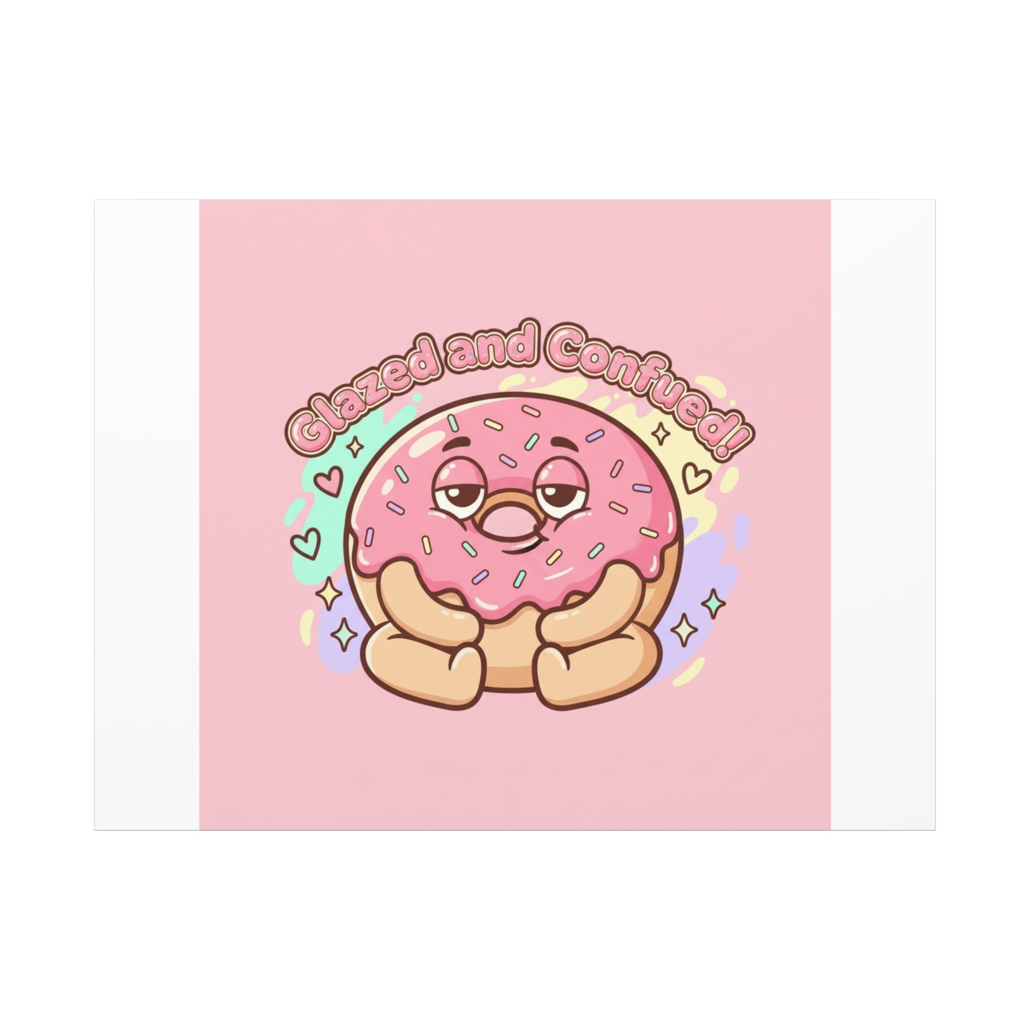 Glazed and Confused Donut Art, Canvas
